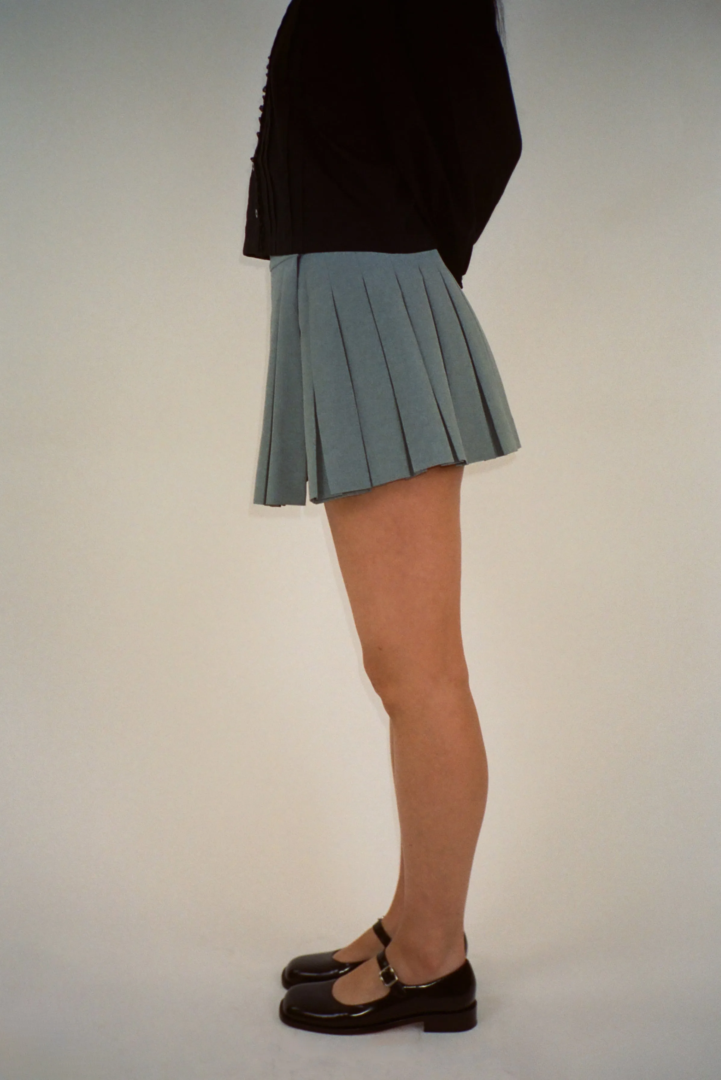 PARIS SKORT IN GREY sold by Sandy Liang product image thumbnail 3
