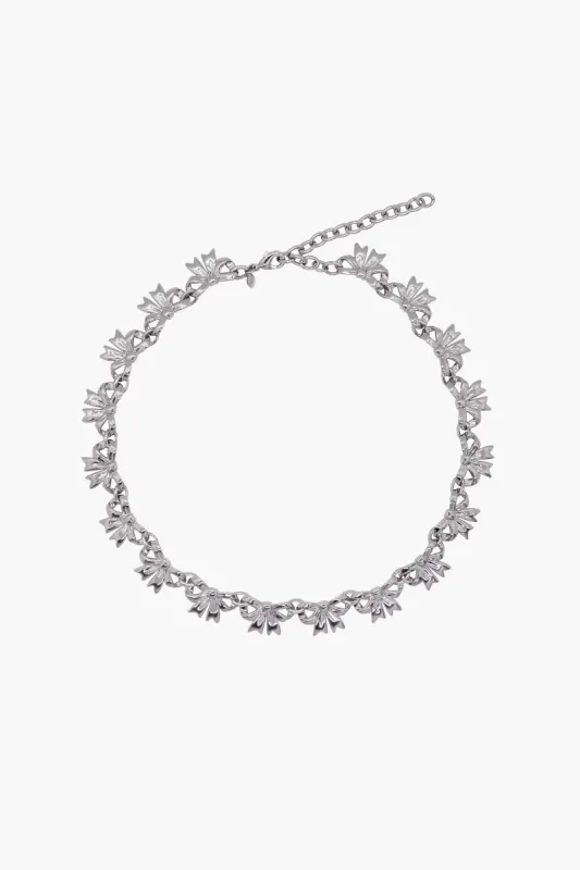 CADEAU NECKLACE IN SILVER sold by Sandy Liang