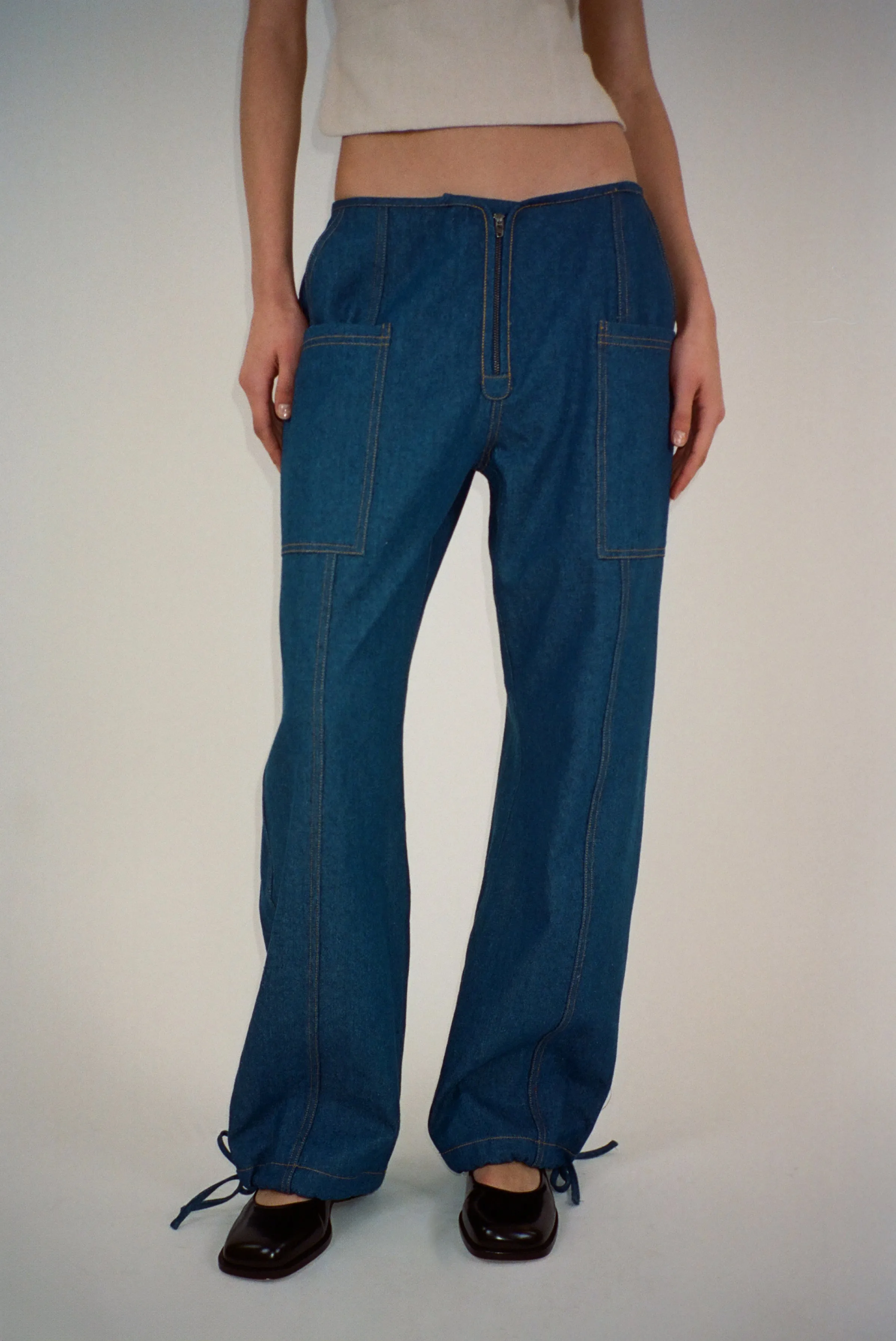 TIFOSI PANT IN INDIGO sold by Sandy Liang product image thumbnail 3