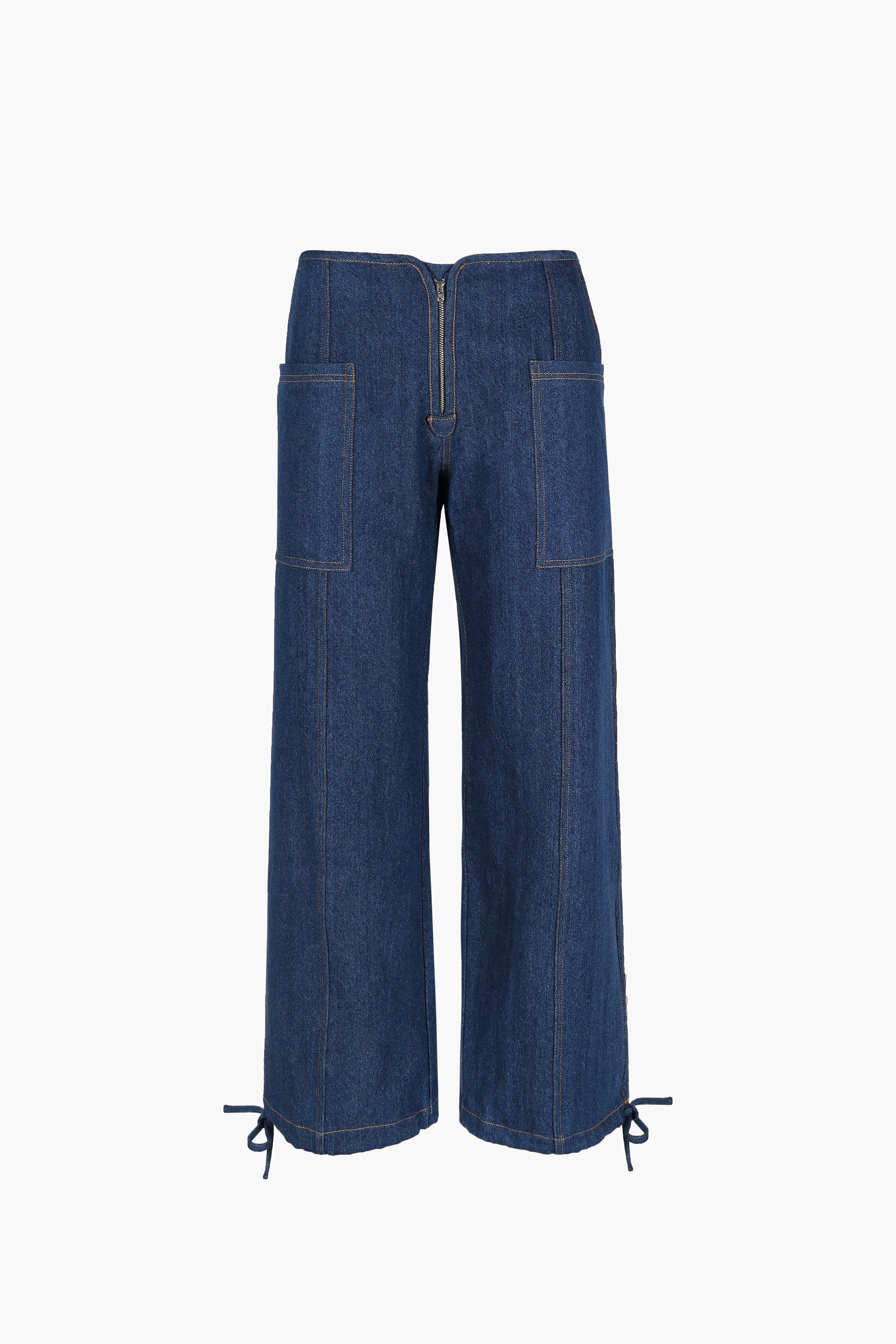 TIFOSI PANT IN INDIGO sold by Sandy Liang