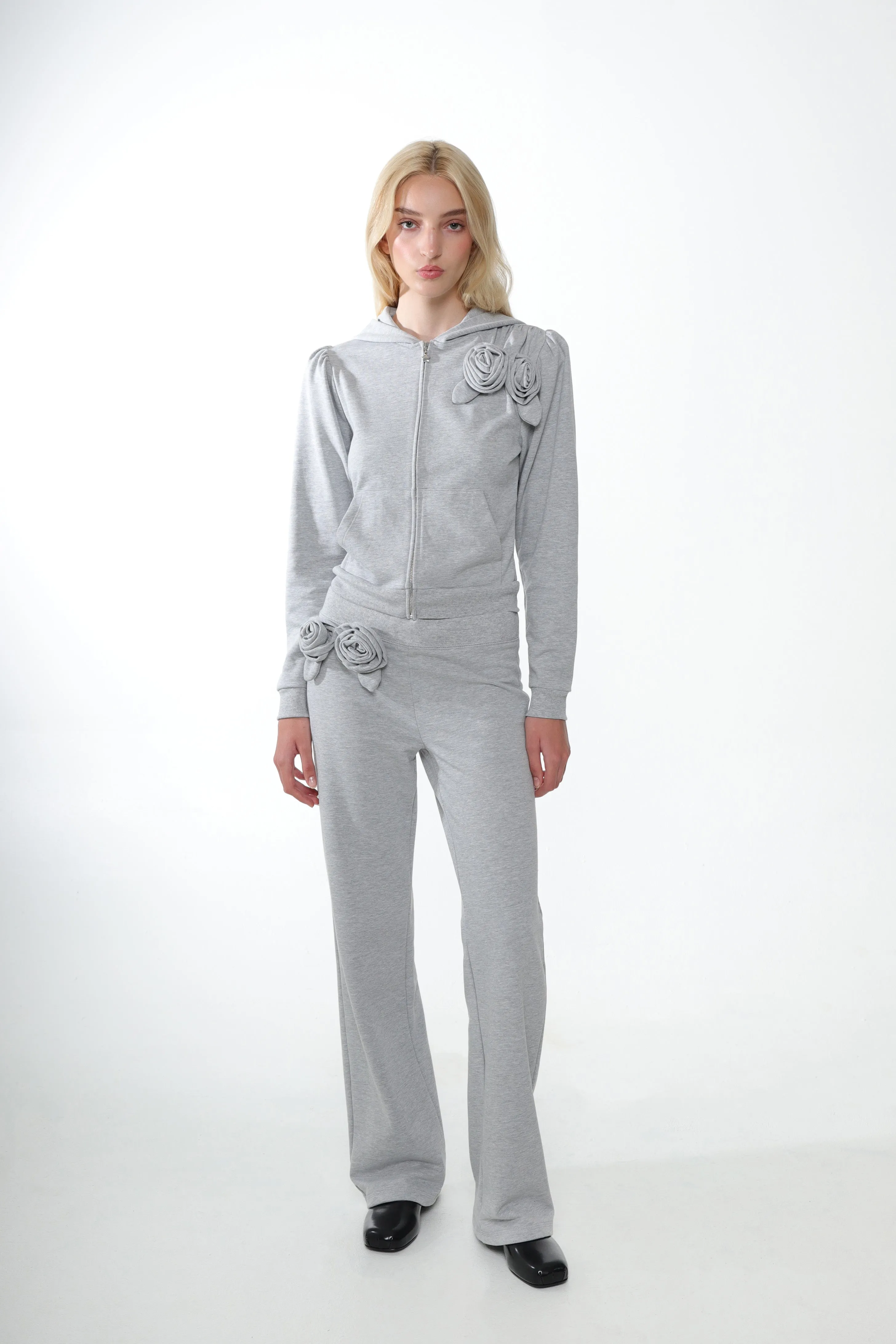 SOOKIE HOODIE IN HEATHER GREY sold by Sandy Liang product image thumbnail 2