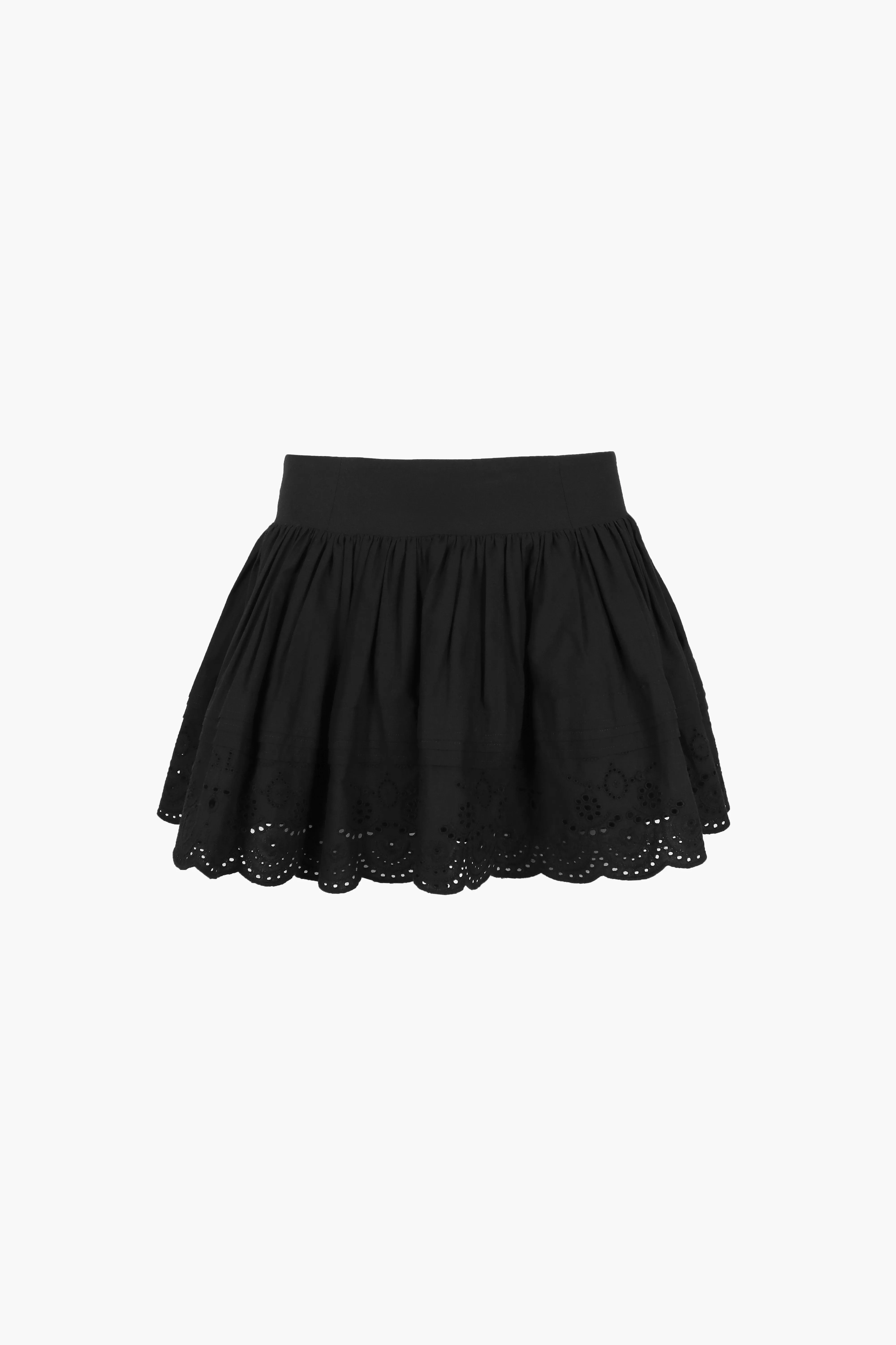 IRA SKIRT IN BLACK sold by Sandy Liang