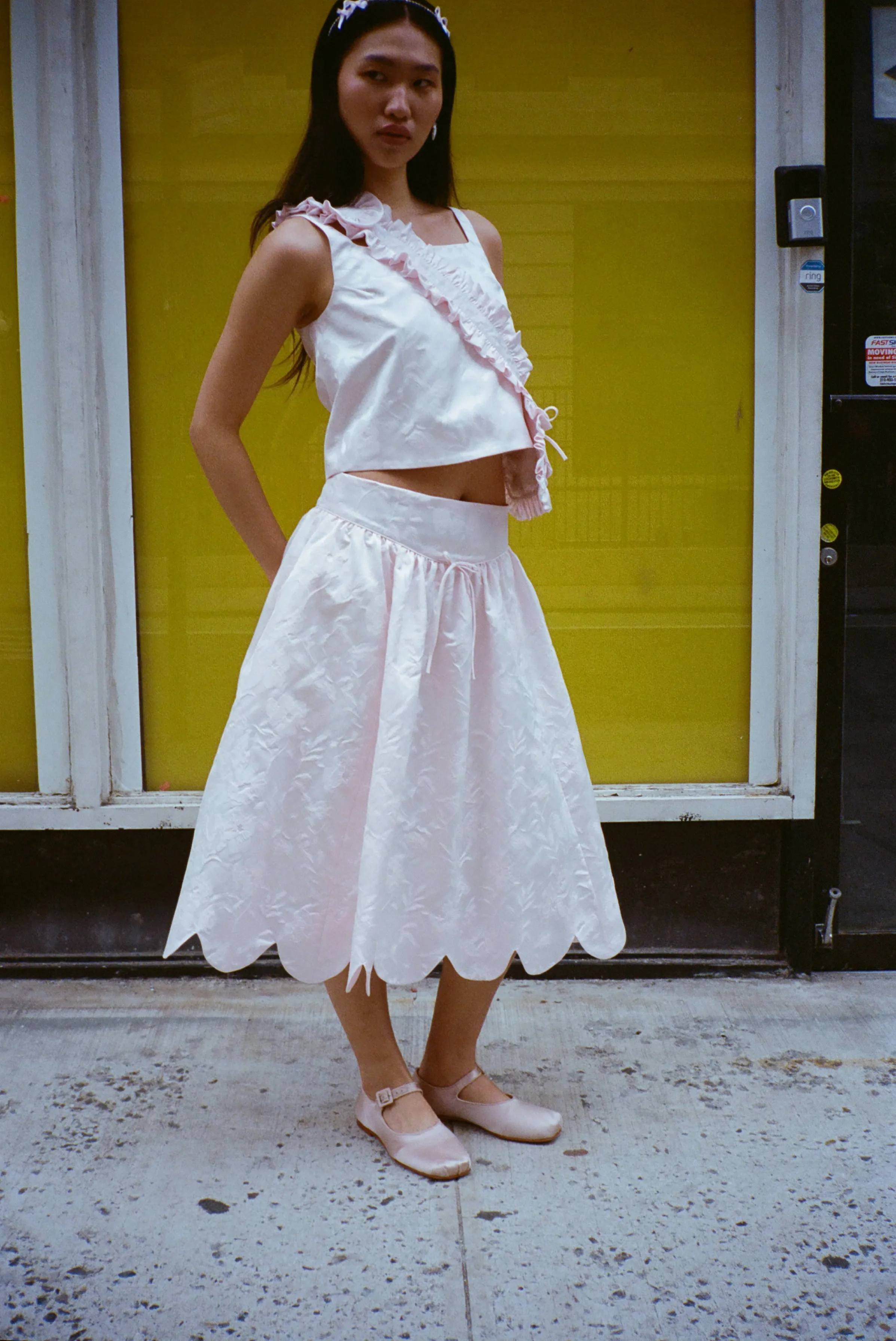 GRETA SKIRT IN BALLET JACQUARD sold by Sandy Liang product image thumbnail 5