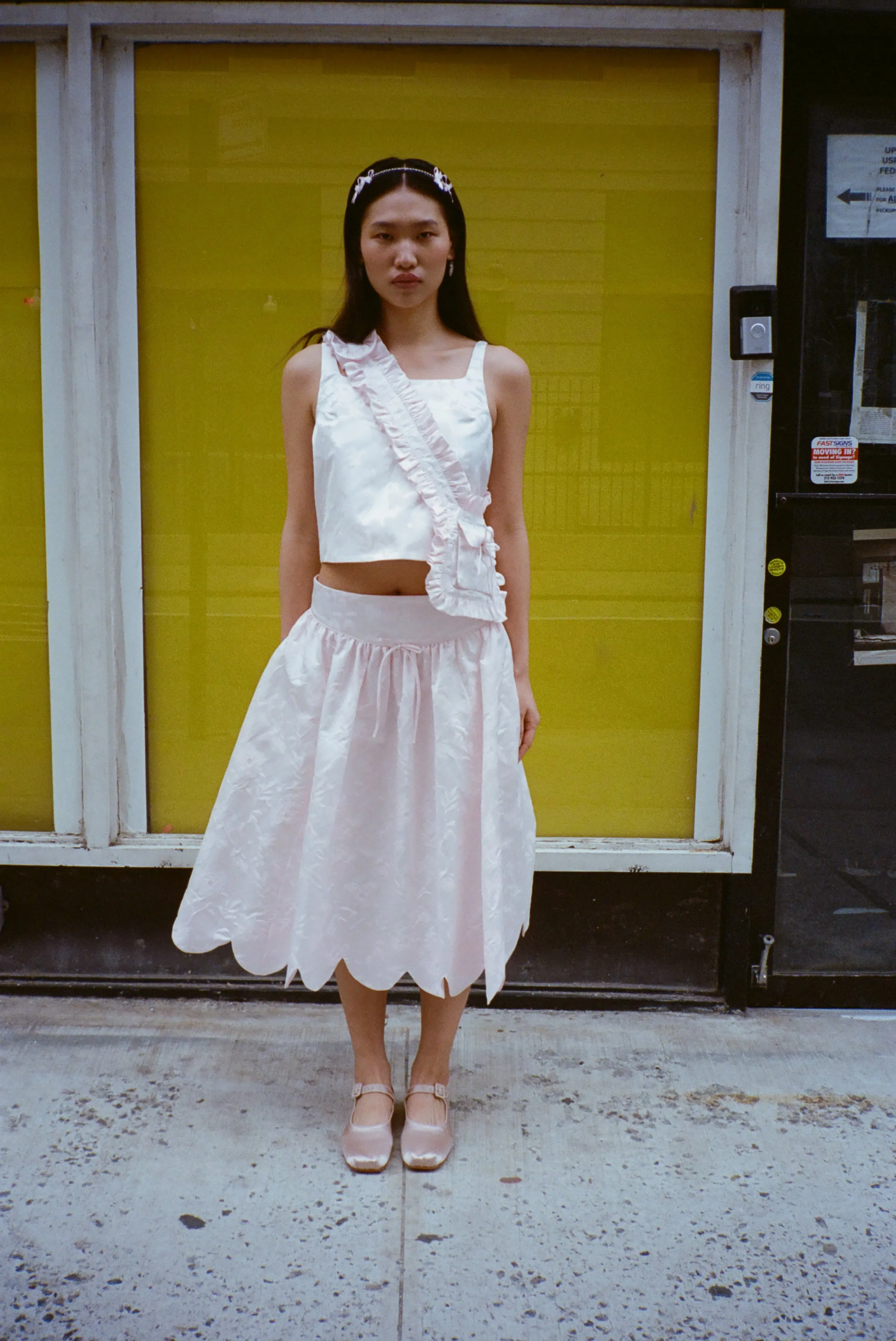 GRETA SKIRT IN BALLET JACQUARD sold by Sandy Liang product image thumbnail 2