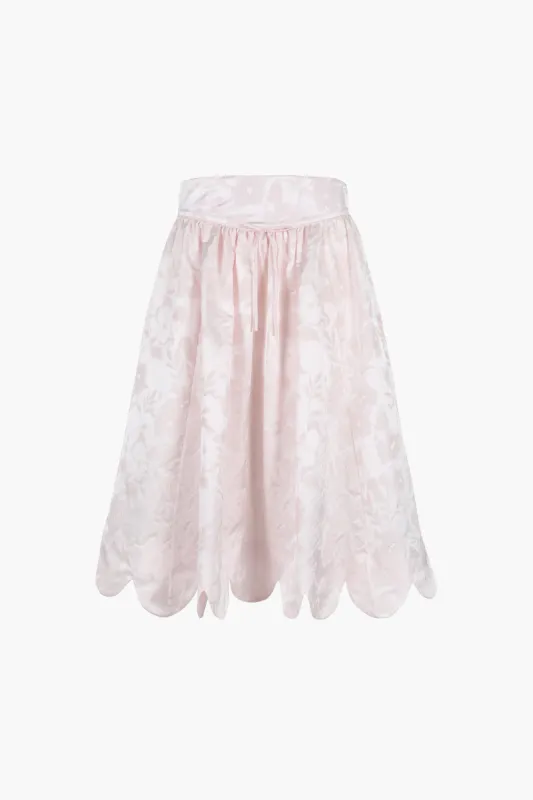GRETA SKIRT IN BALLET JACQUARD sold by Sandy Liang