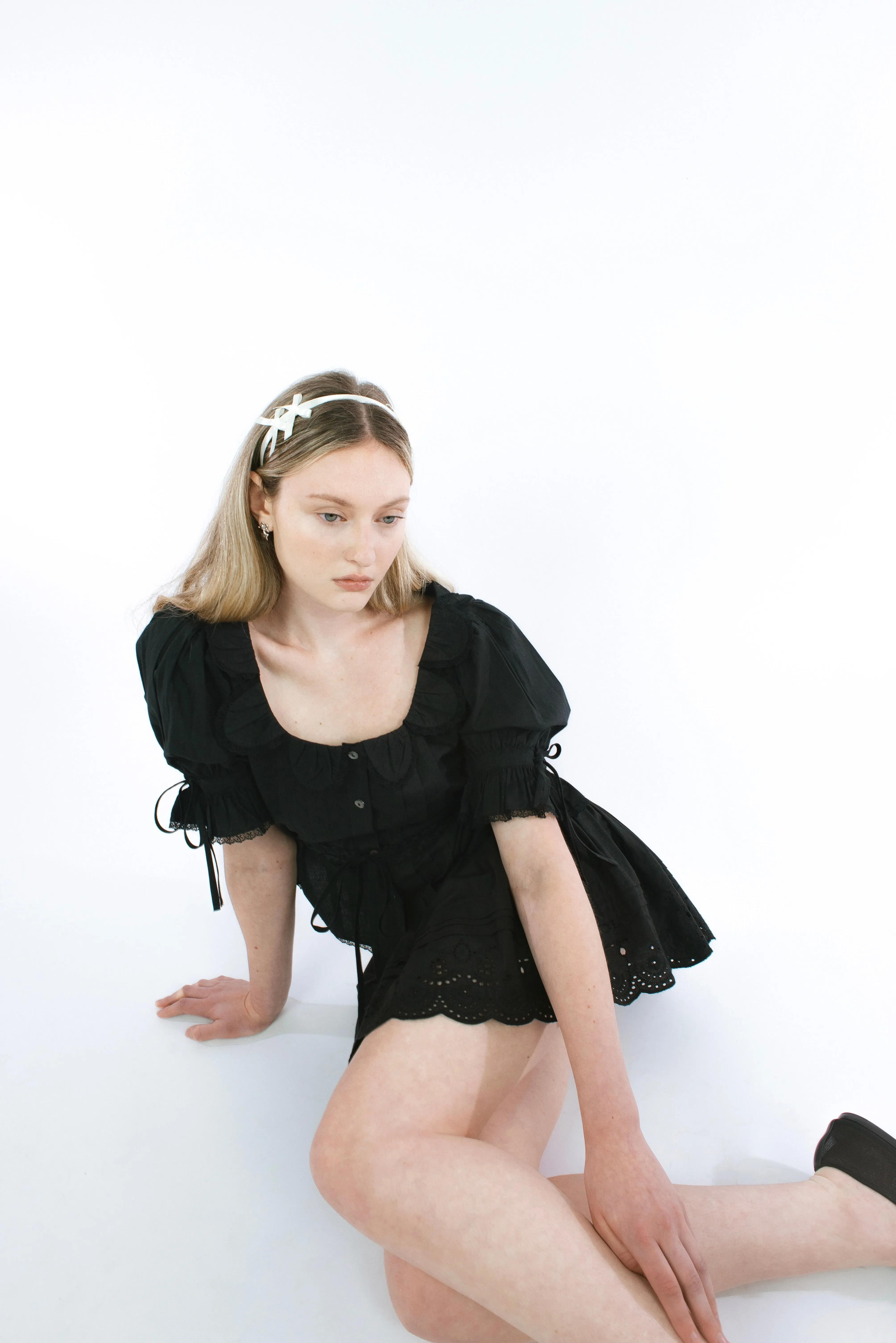 MELON TOP IN BLACK sold by Sandy Liang product image thumbnail 5