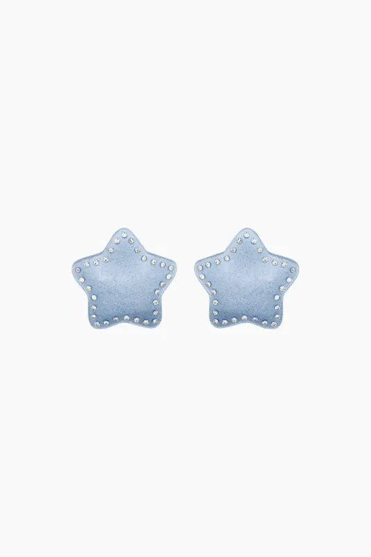 COSMO EARRINGS IN ICE BLUE sold by Sandy Liang