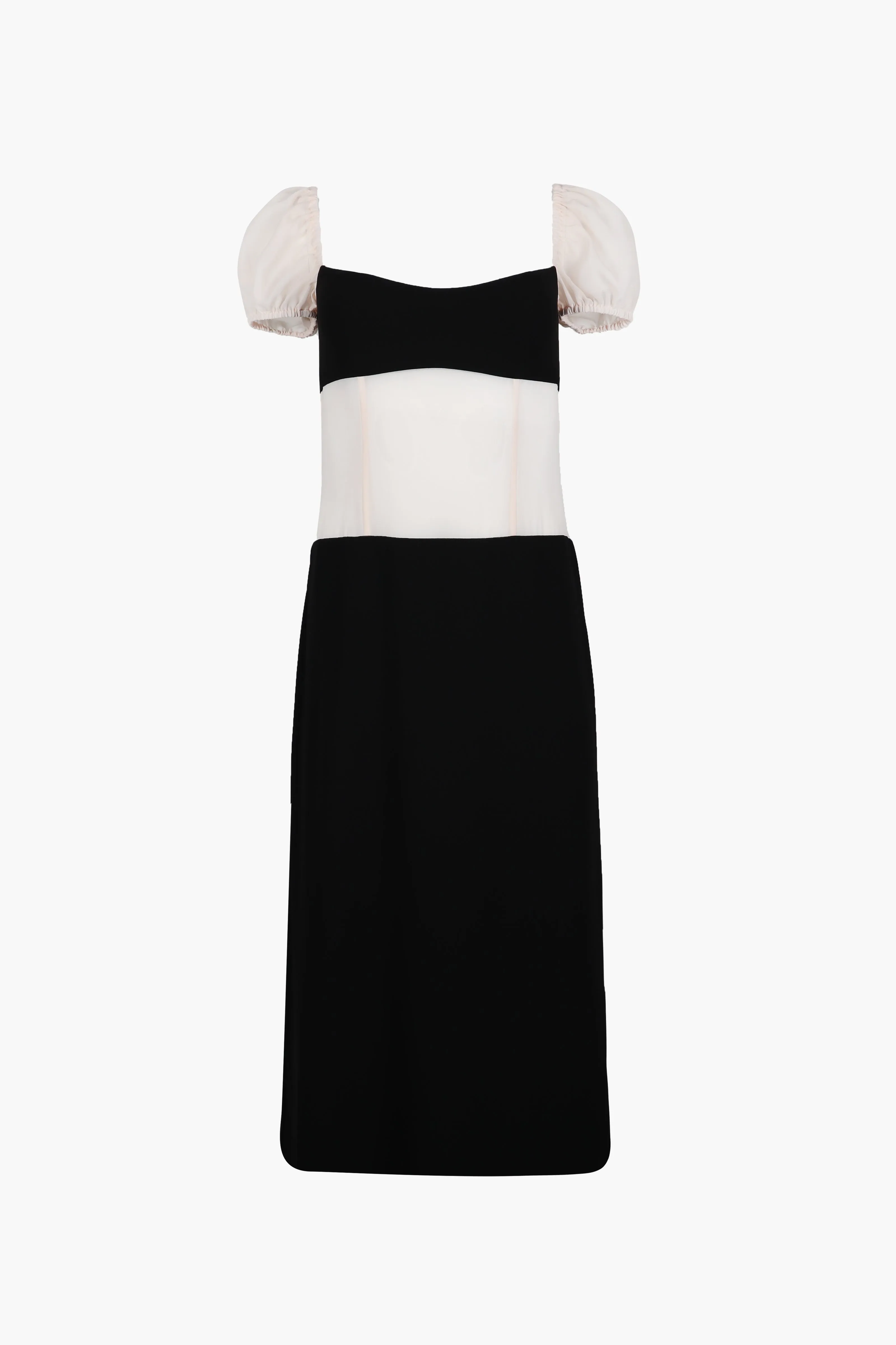VENUS DRESS IN POWDER sold by Sandy Liang