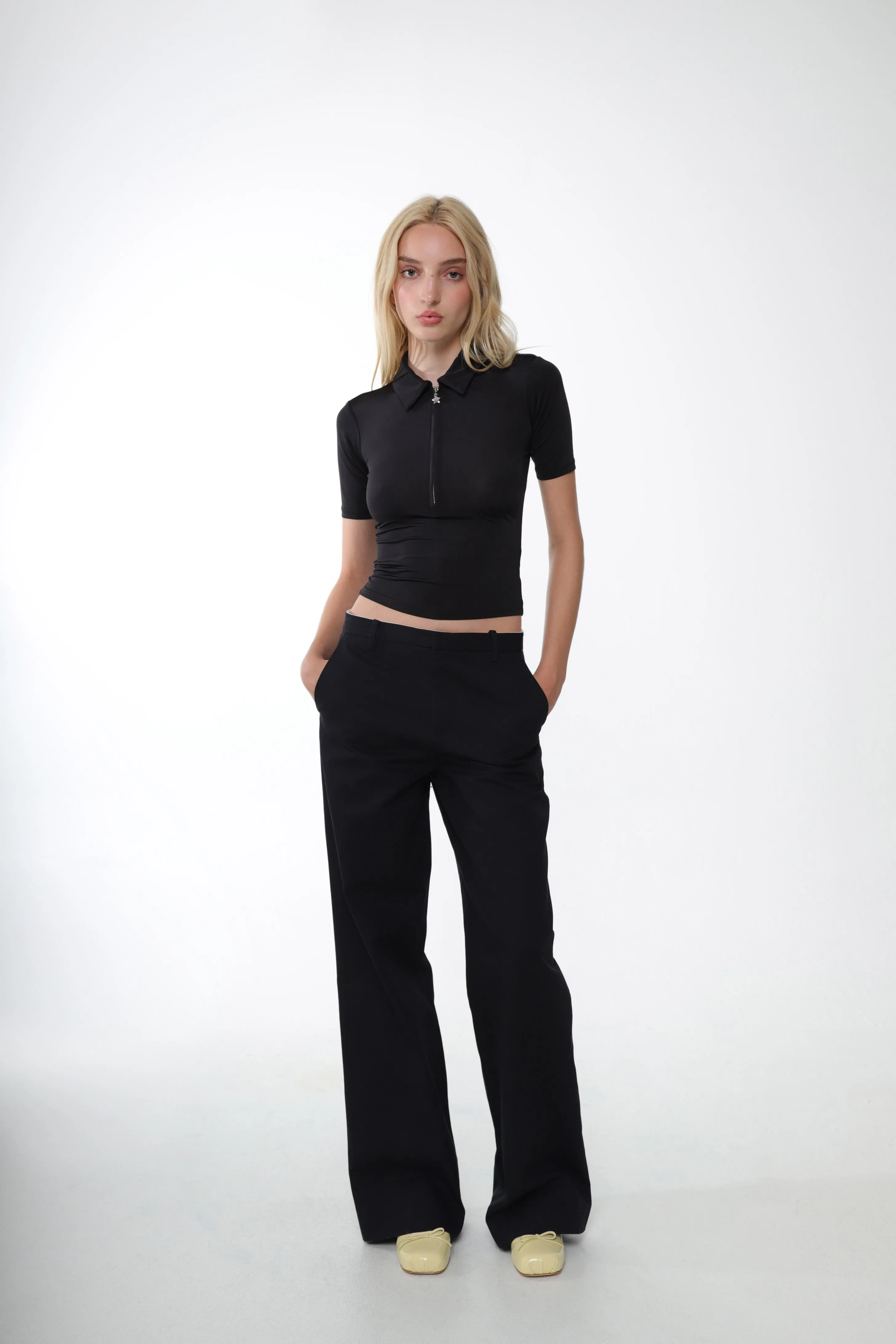 GLASS PANT IN BLACK sold by Sandy Liang product image thumbnail 4