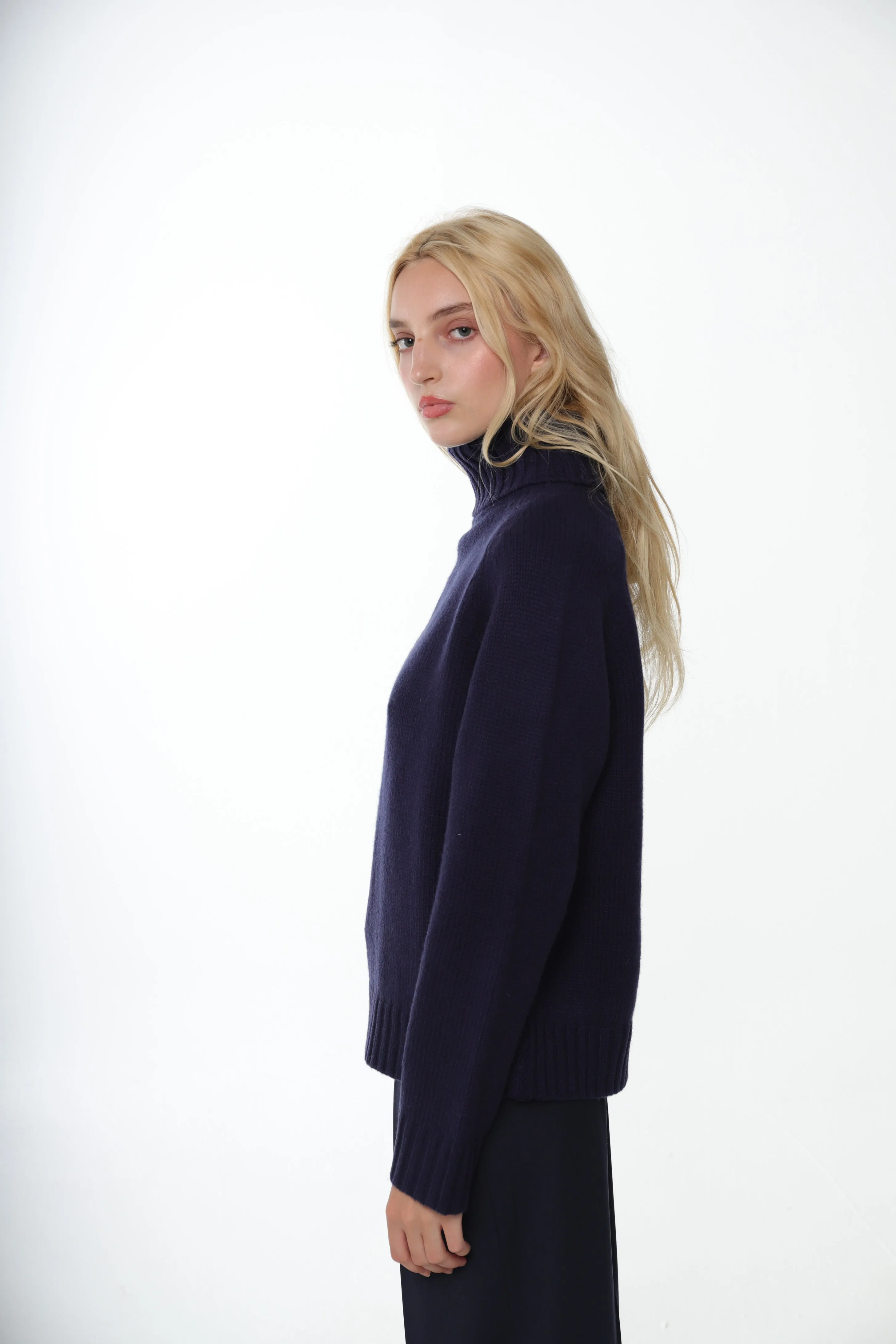 GUMS SWEATER IN NAVY sold by Sandy Liang product image thumbnail 3