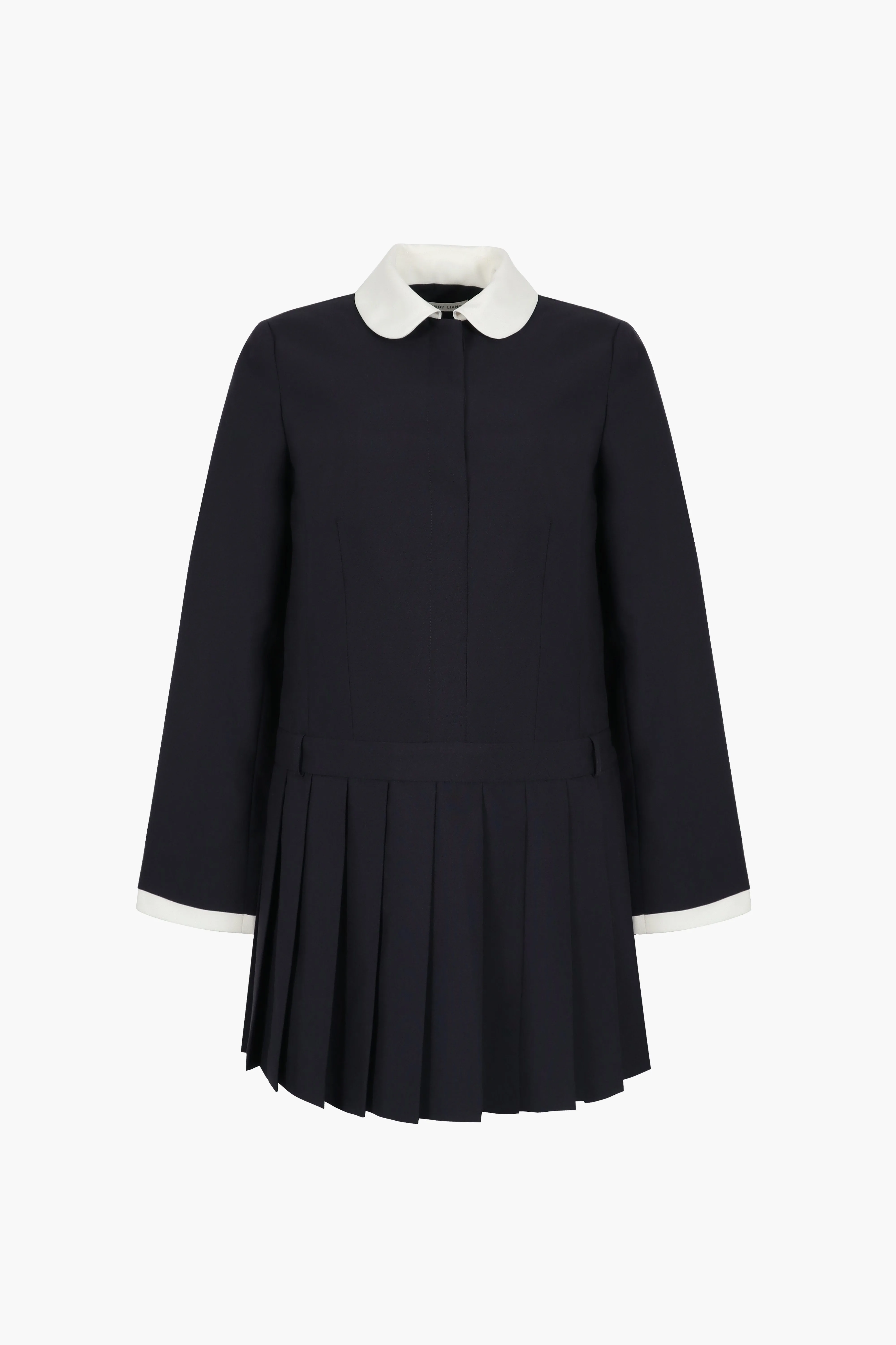 ADO DRESS IN NAVY sold by Sandy Liang