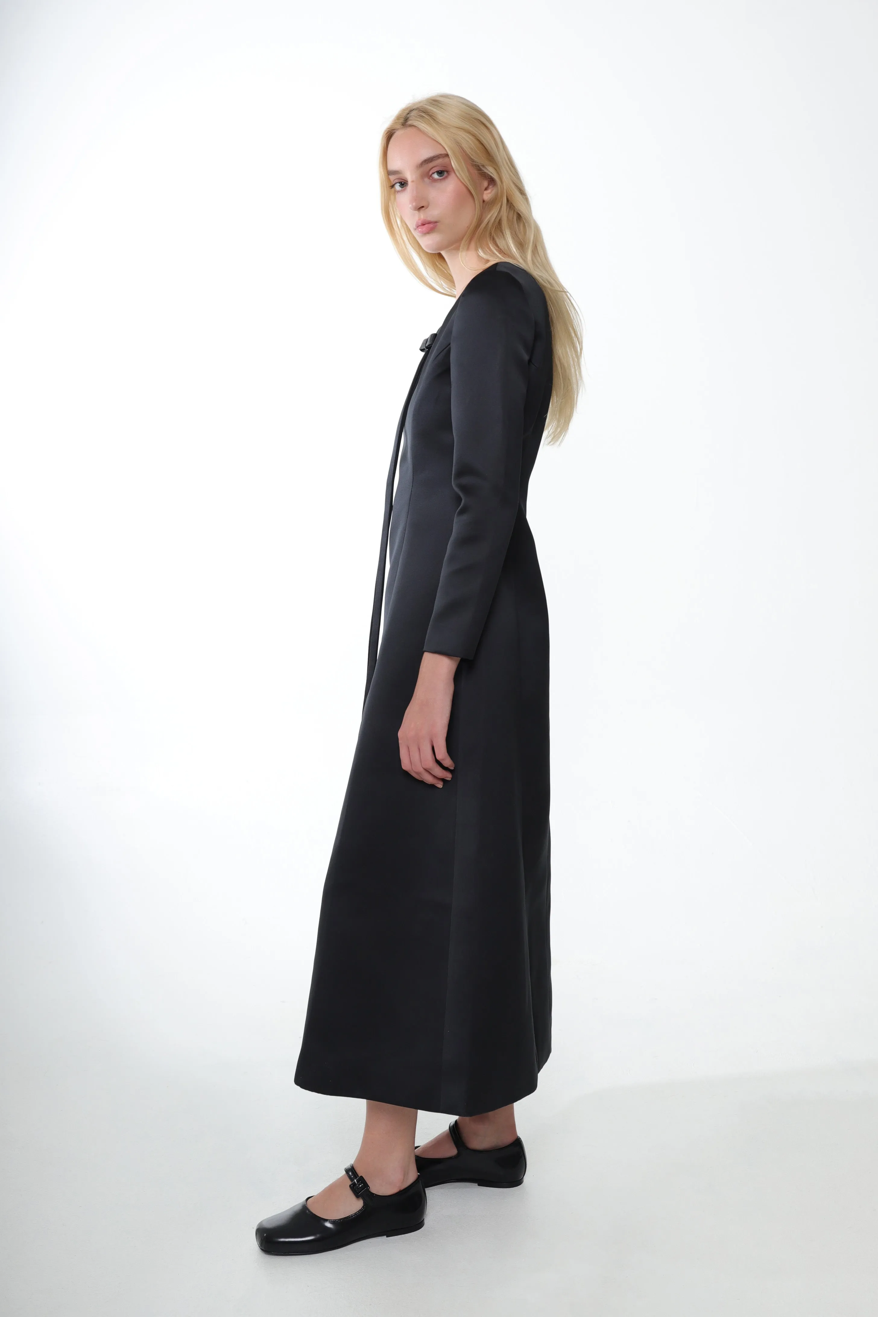 TOSHI DRESS IN BLACK sold by Sandy Liang product image thumbnail 3