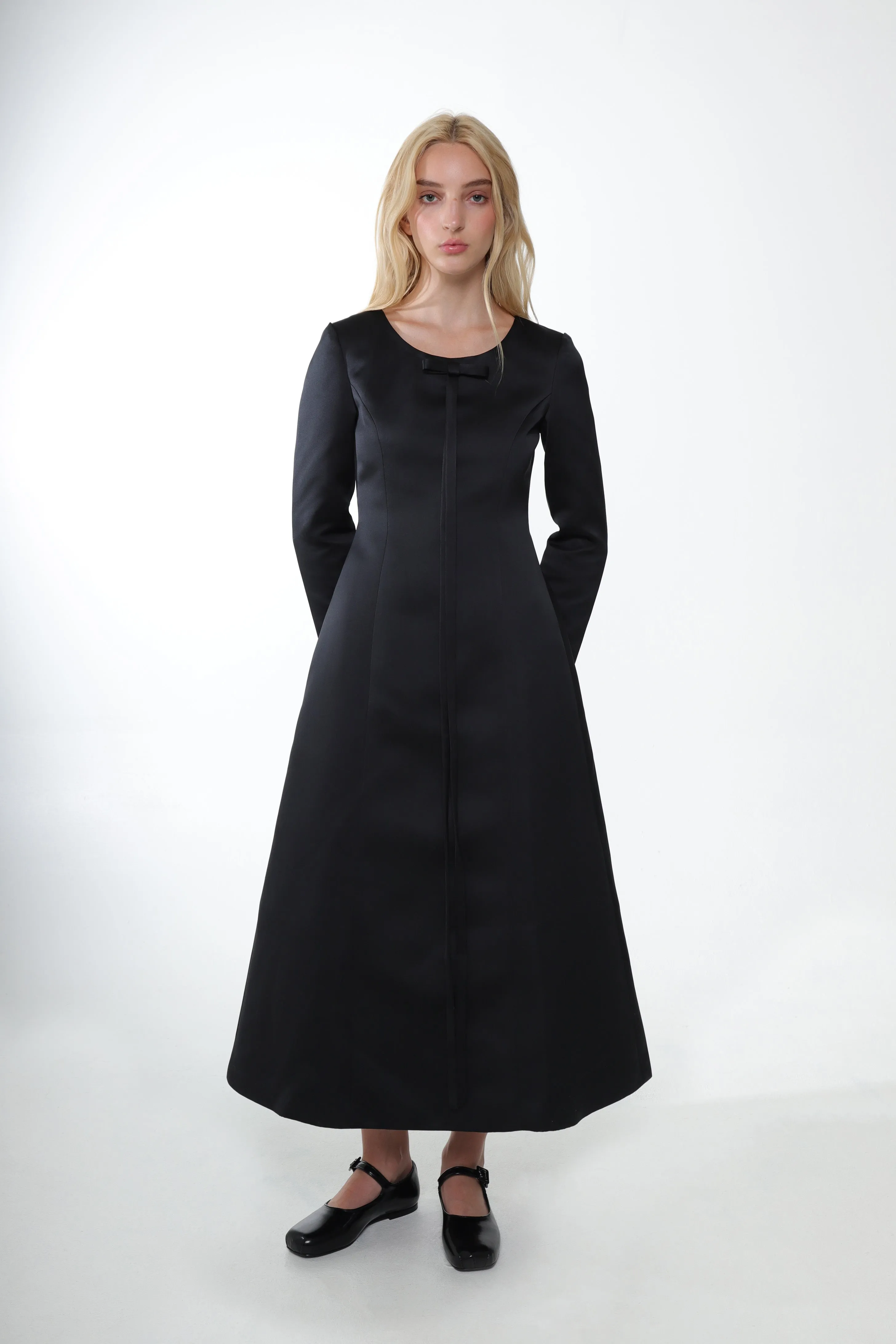 TOSHI DRESS IN BLACK sold by Sandy Liang product image thumbnail 5
