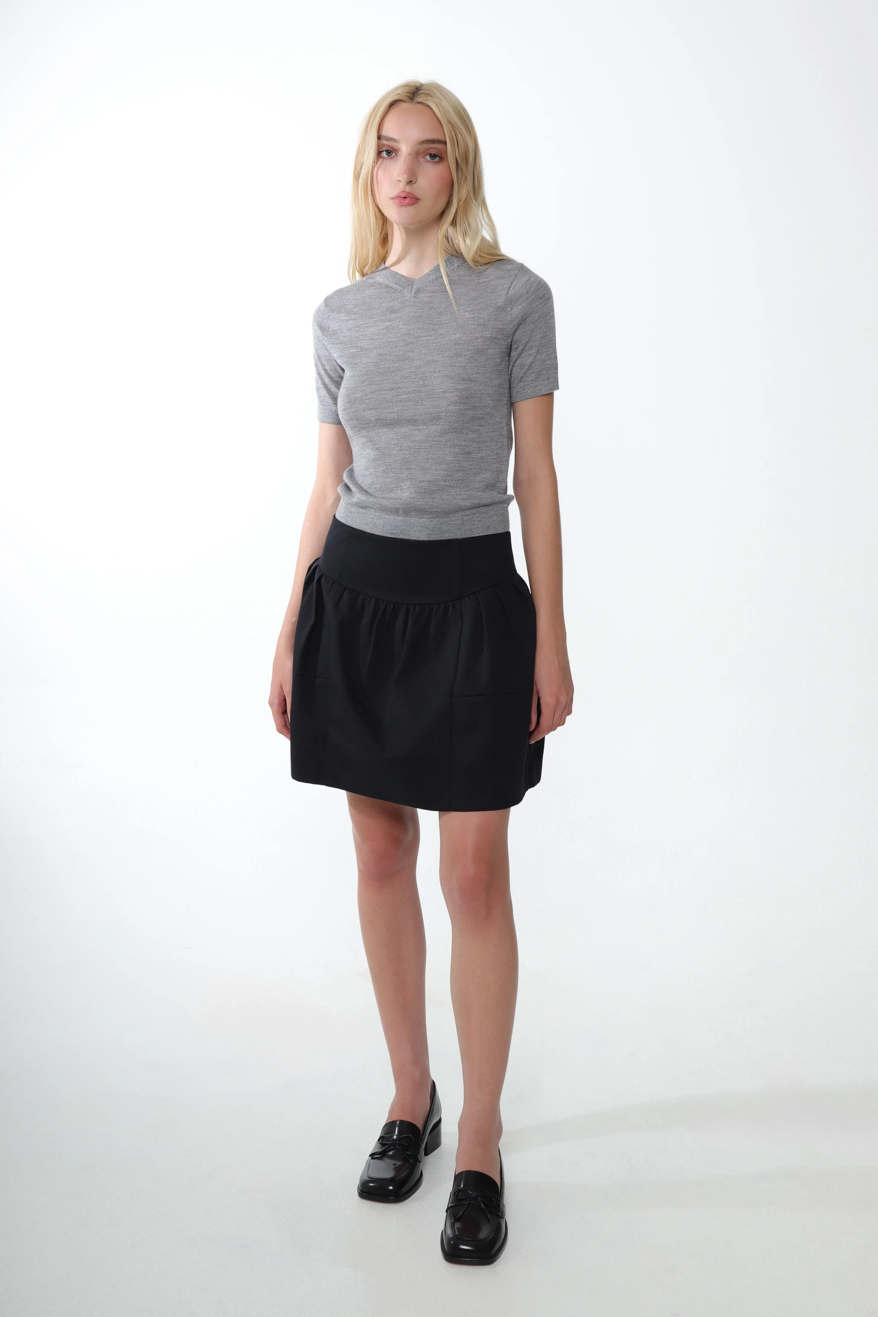 NARDINI SKIRT IN BLACK sold by Sandy Liang product image thumbnail 2