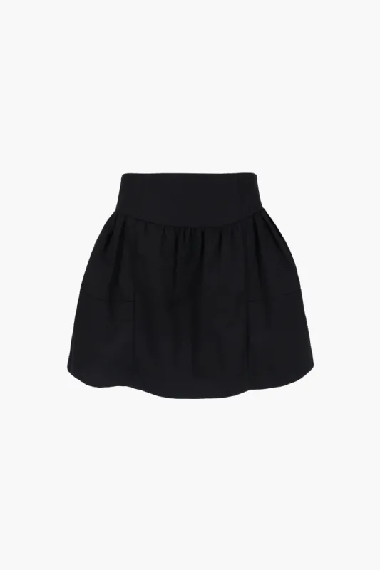 NARDINI SKIRT IN BLACK sold by Sandy Liang