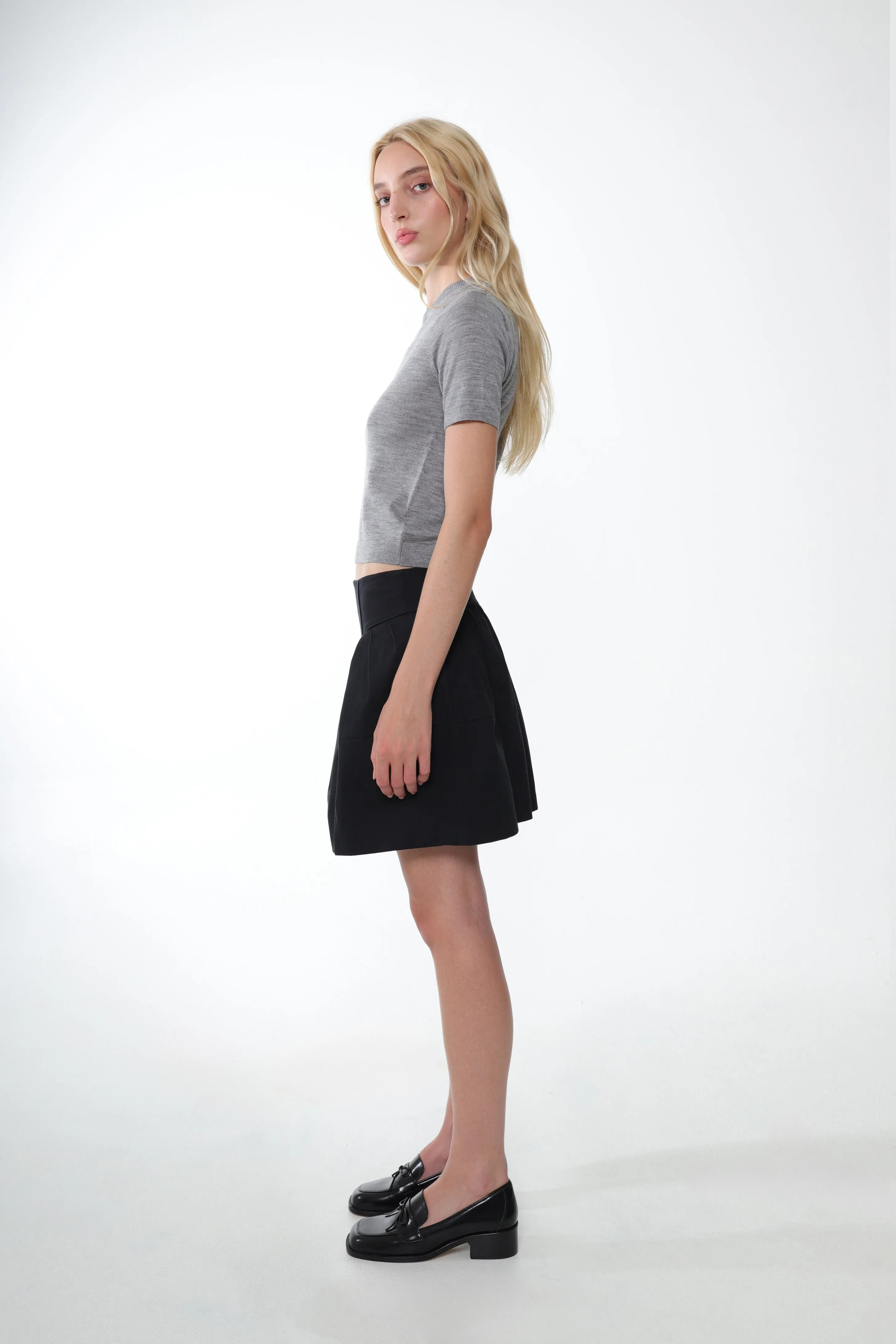 NARDINI SKIRT IN BLACK sold by Sandy Liang product image thumbnail 3
