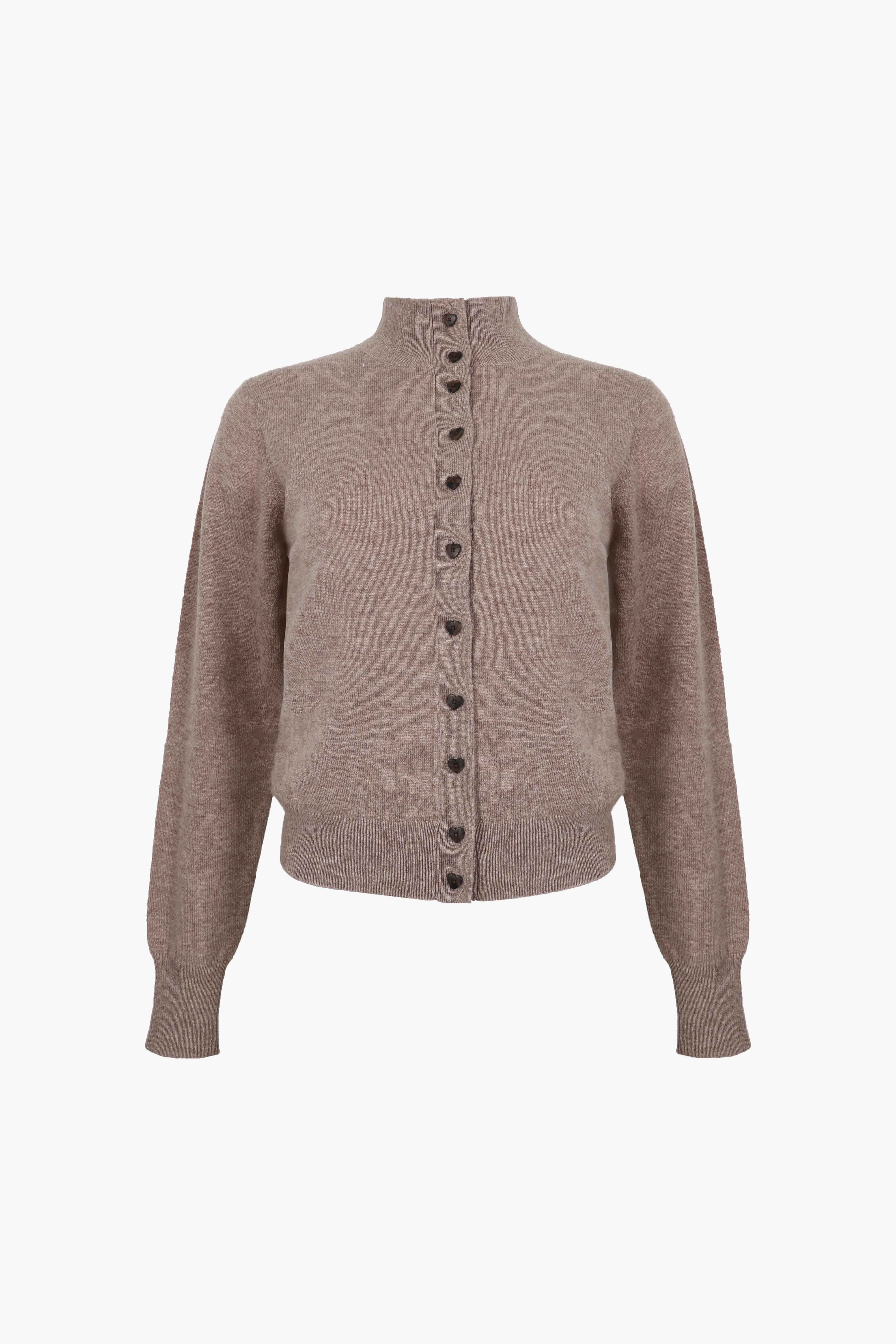 BOUIE CARDIGAN IN TAUPE sold by Sandy Liang