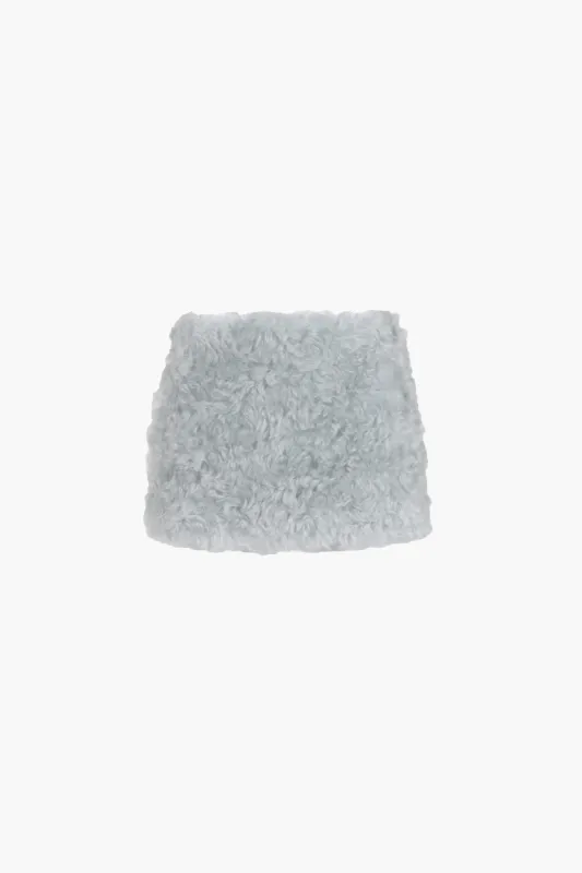 JUICE SKIRT IN ICE BLUE sold by Sandy Liang