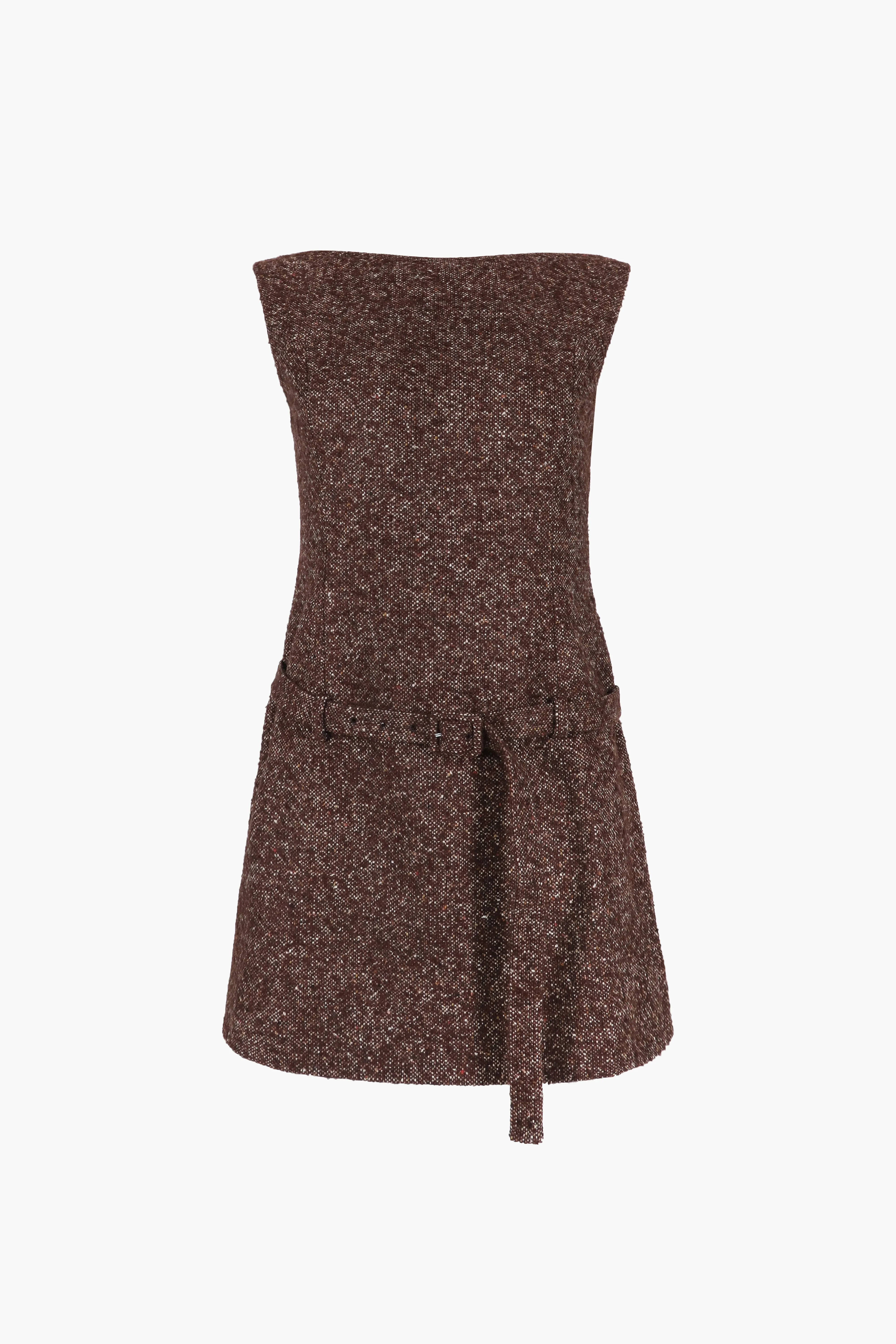 ITSY DRESS IN ESPRESSO sold by Sandy Liang