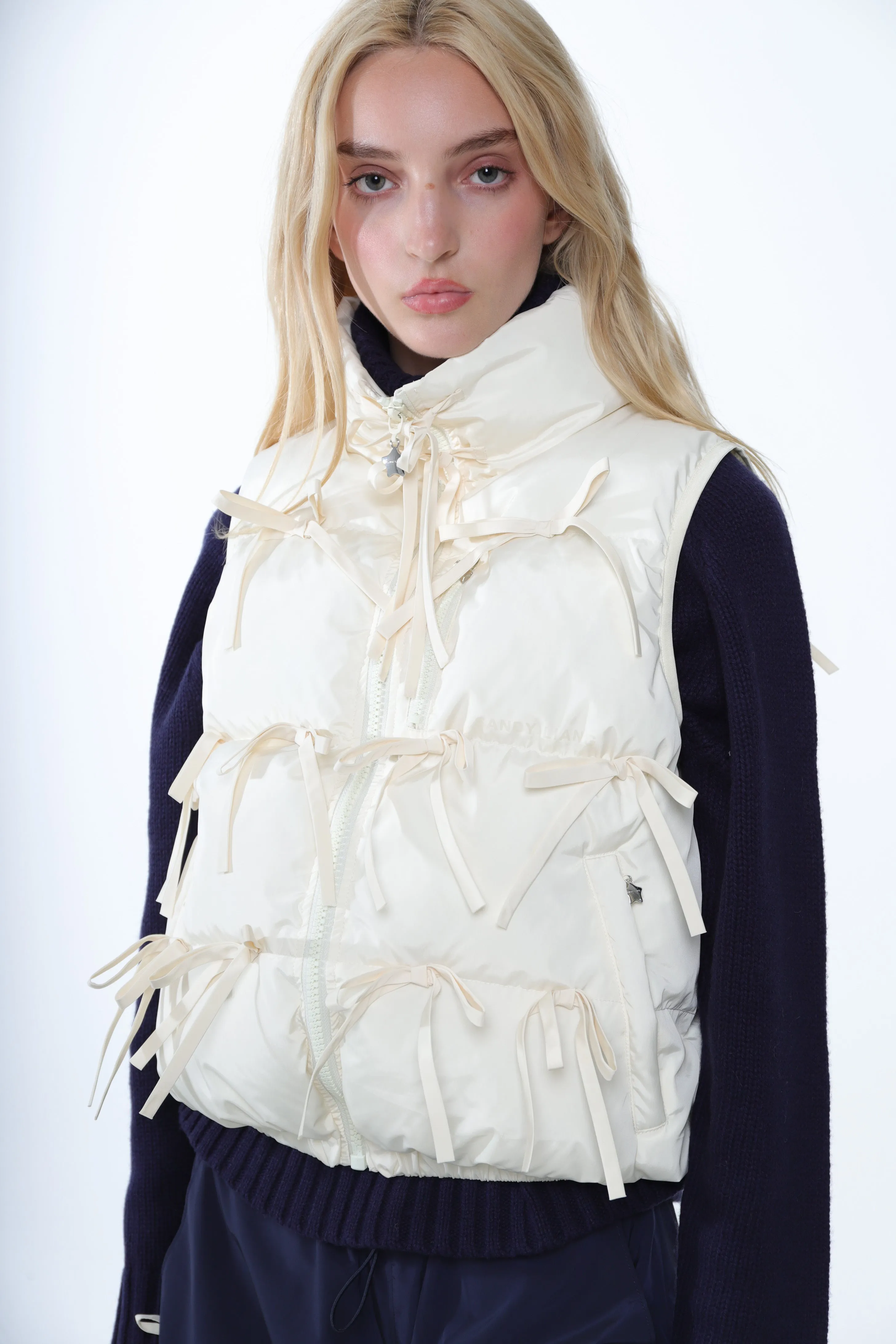 PATRO VEST IN IVORY sold by Sandy Liang product image thumbnail 4
