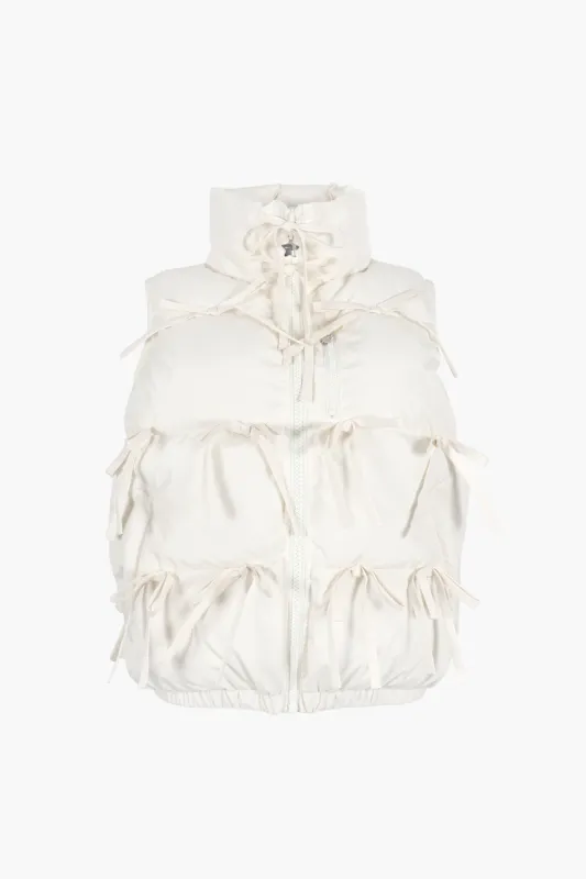 PATRO VEST IN IVORY sold by Sandy Liang