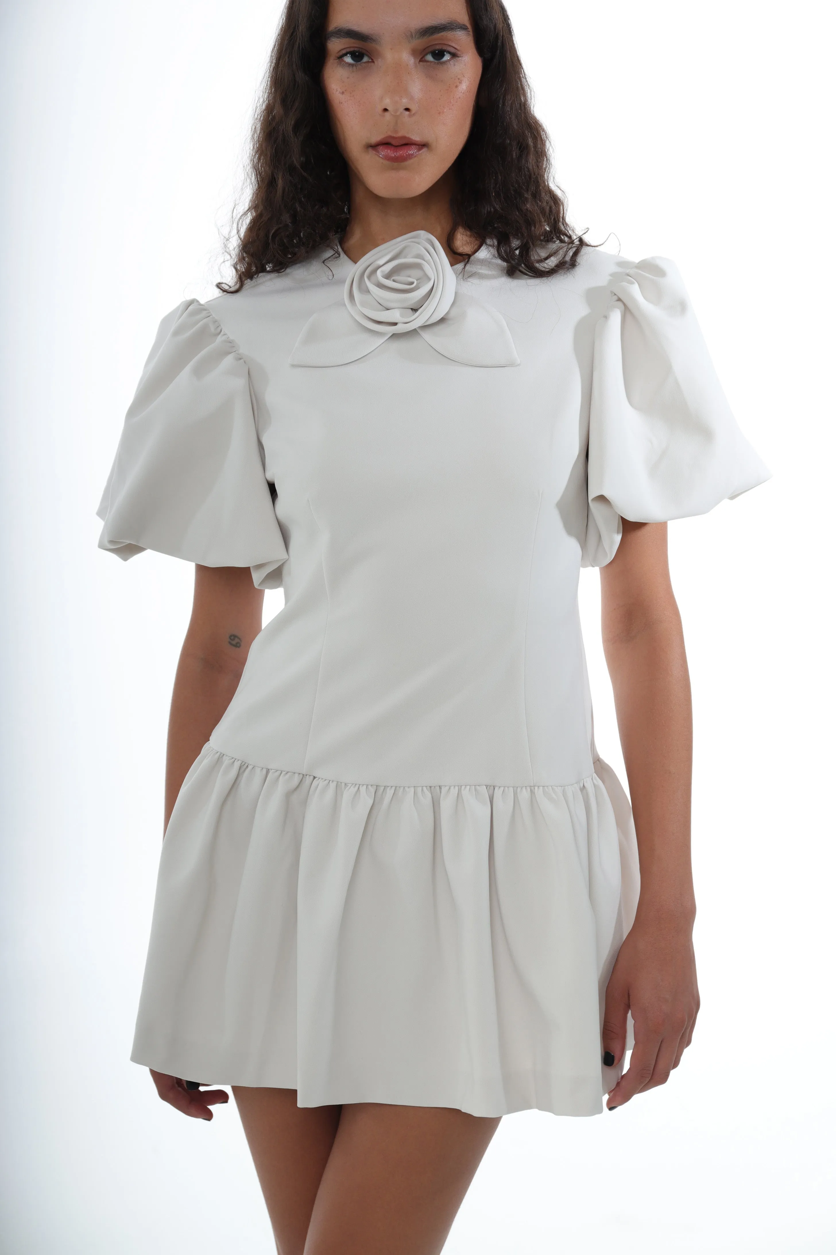 PEAS DRESS IN IVORY sold by Sandy Liang product image thumbnail 3