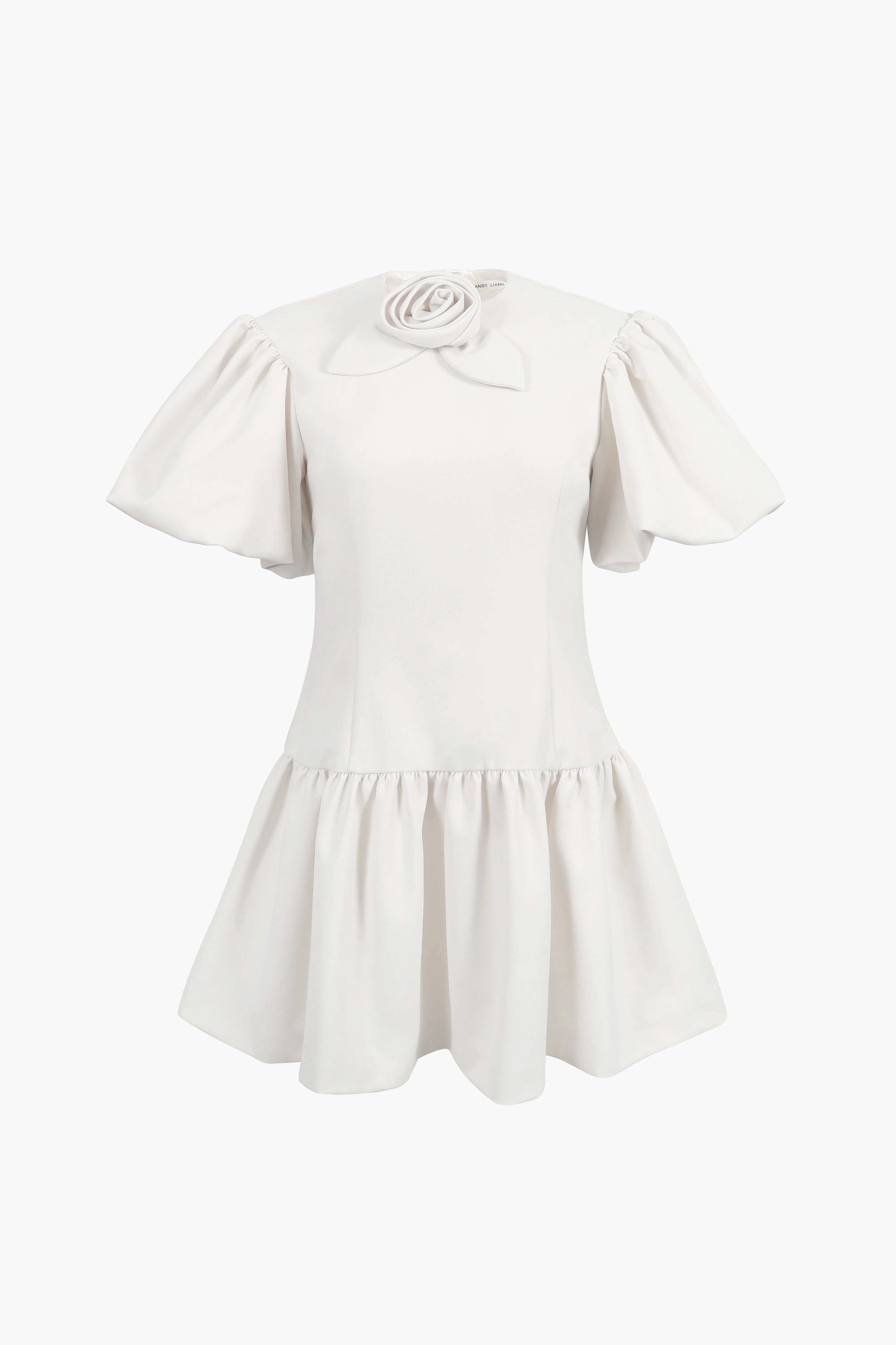 PEAS DRESS IN IVORY sold by Sandy Liang