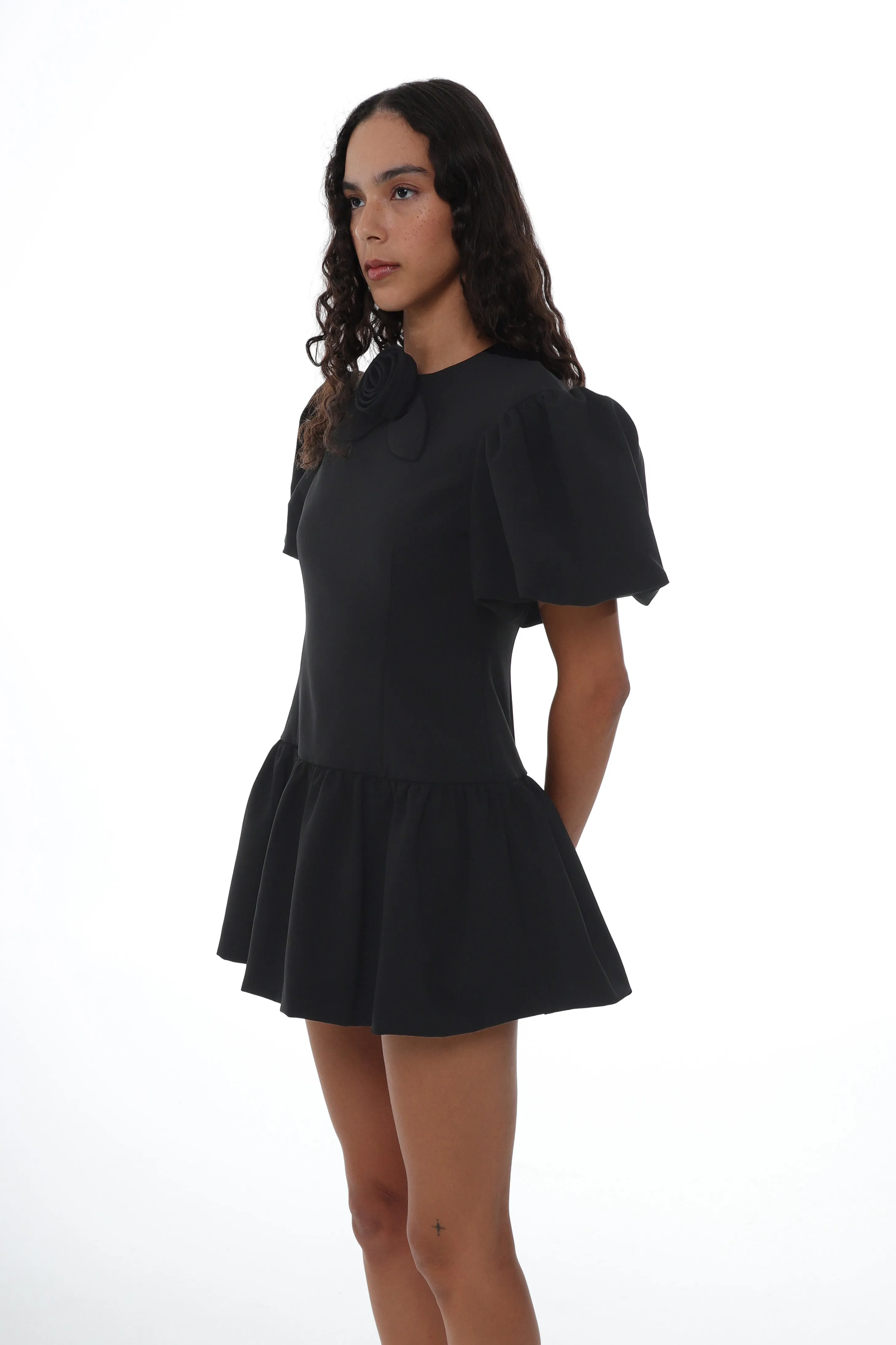 PEAS DRESS IN BLACK sold by Sandy Liang product image thumbnail 3