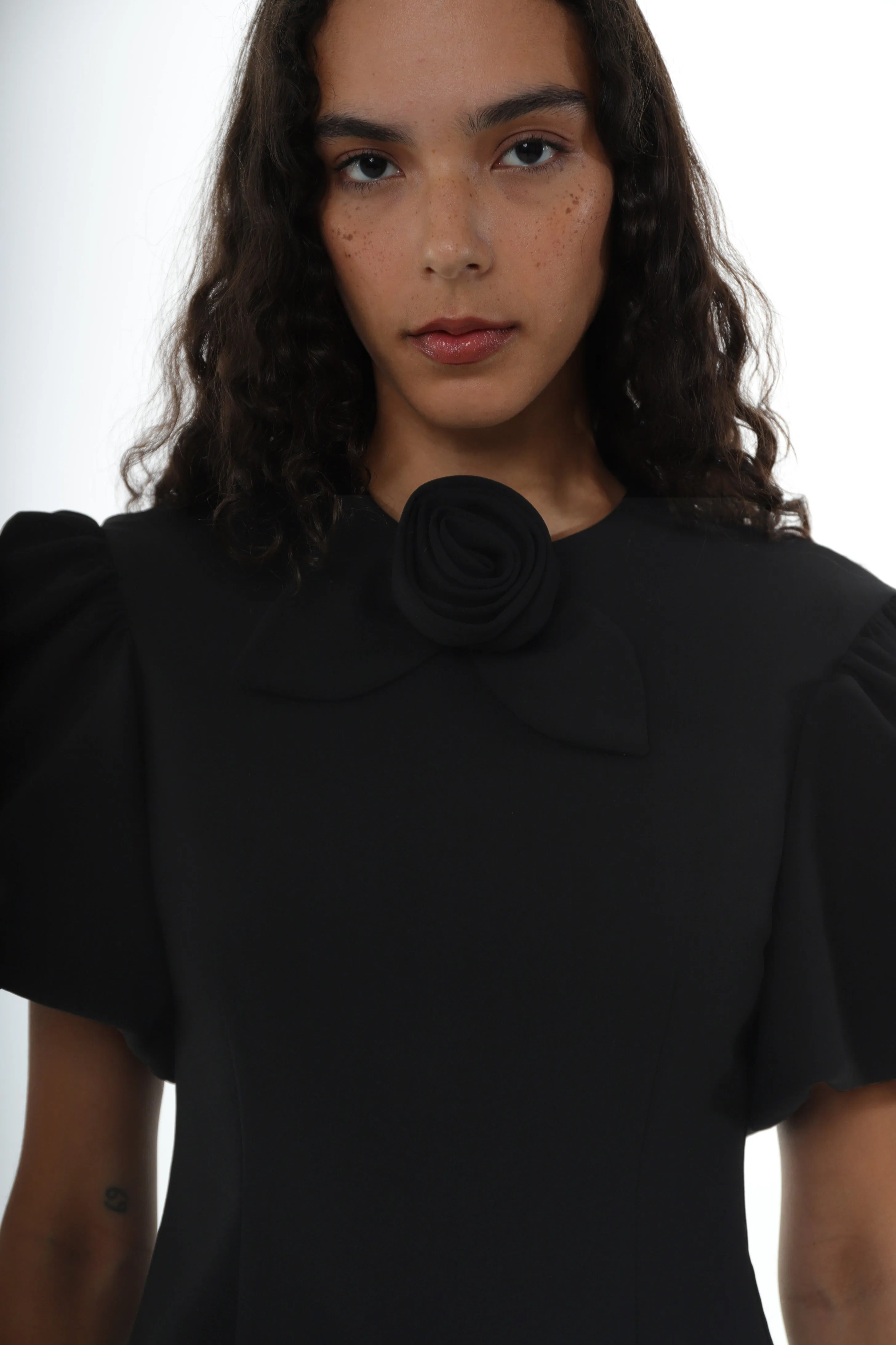 PEAS DRESS IN BLACK sold by Sandy Liang product image thumbnail 5