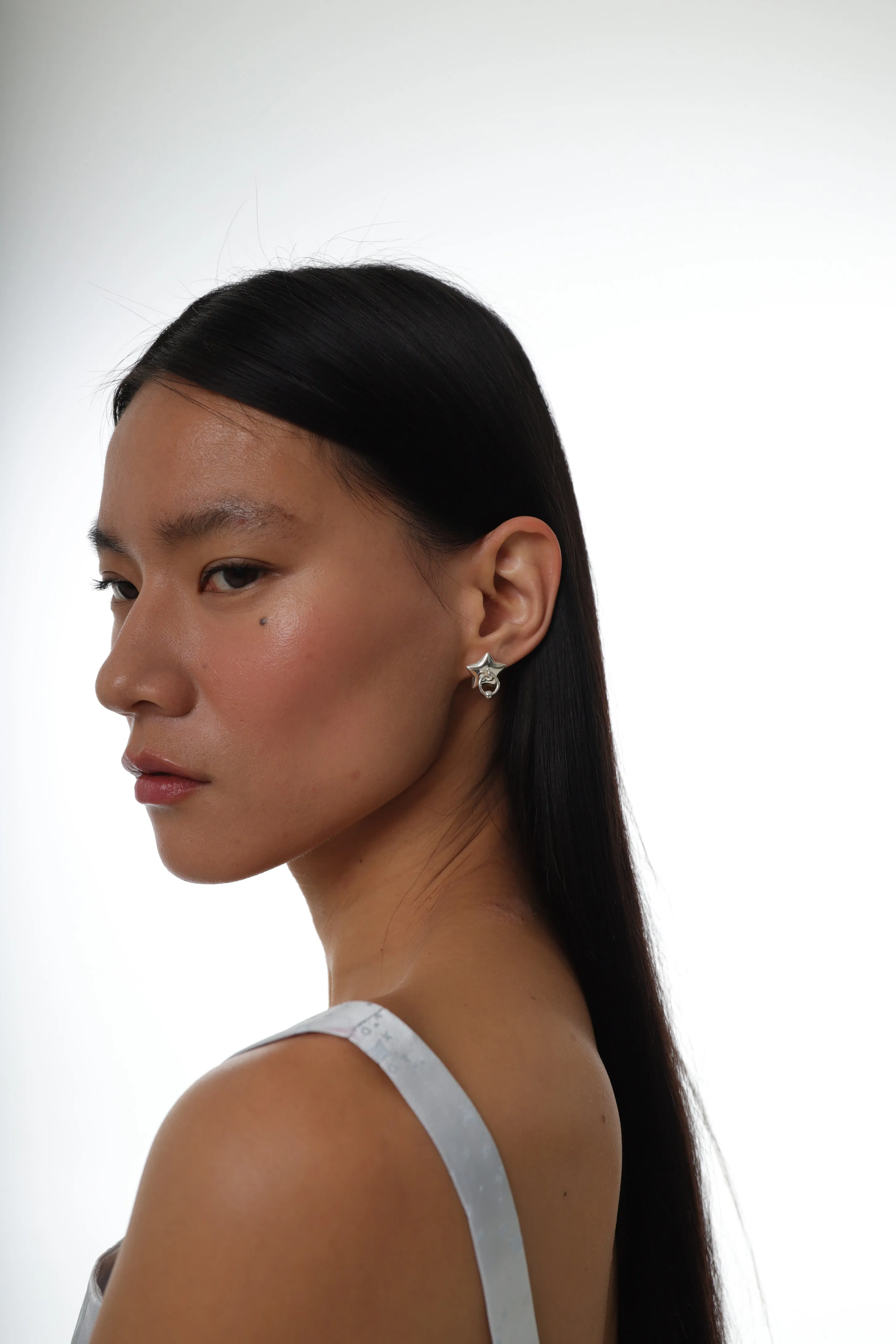 STERLING SILVER WANDA EARRINGS sold by Sandy Liang product image thumbnail 3