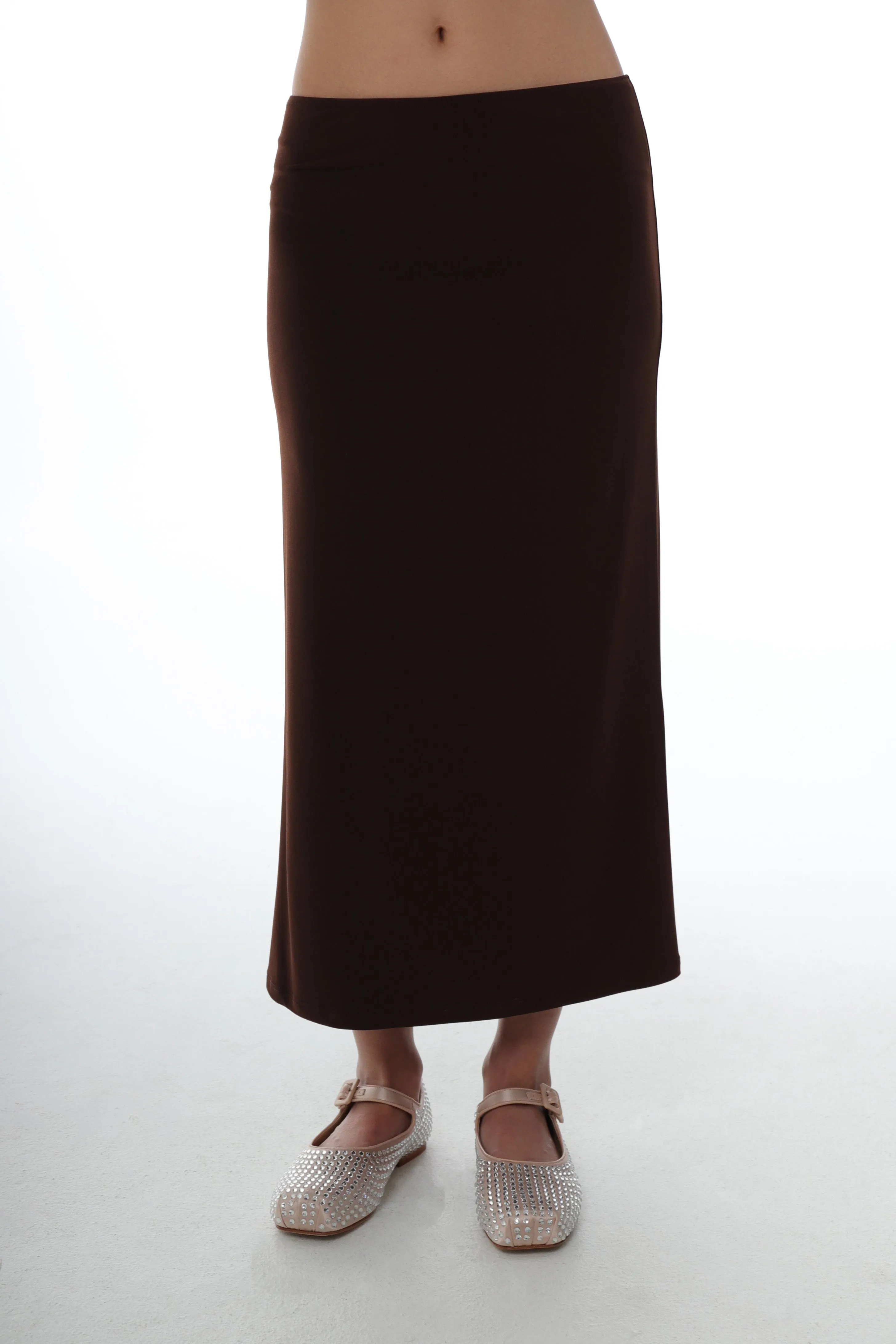 AXEW SKIRT IN DARK BROWN sold by Sandy Liang product image thumbnail 2