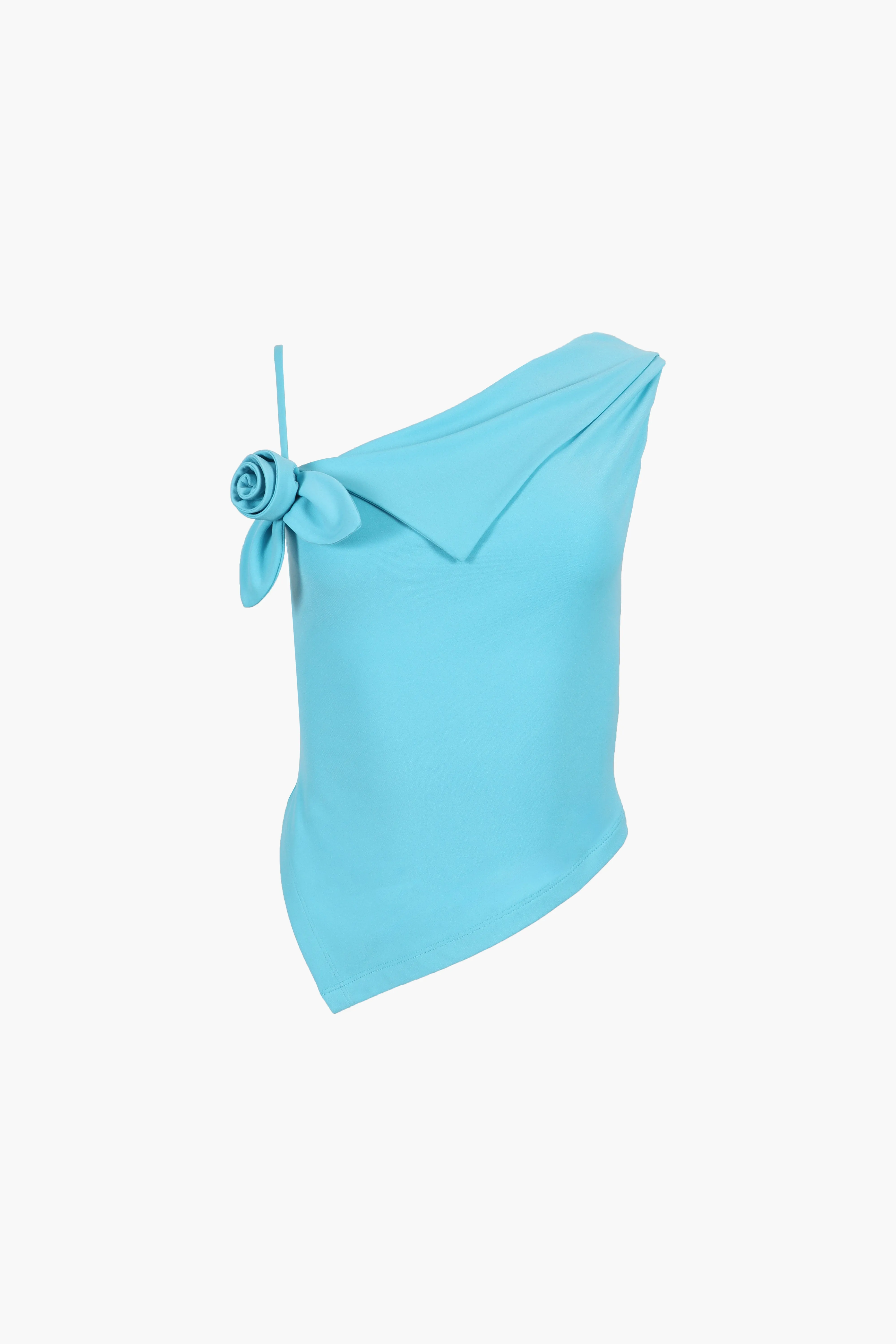 DORY TOP IN TURQUOISE sold by Sandy Liang