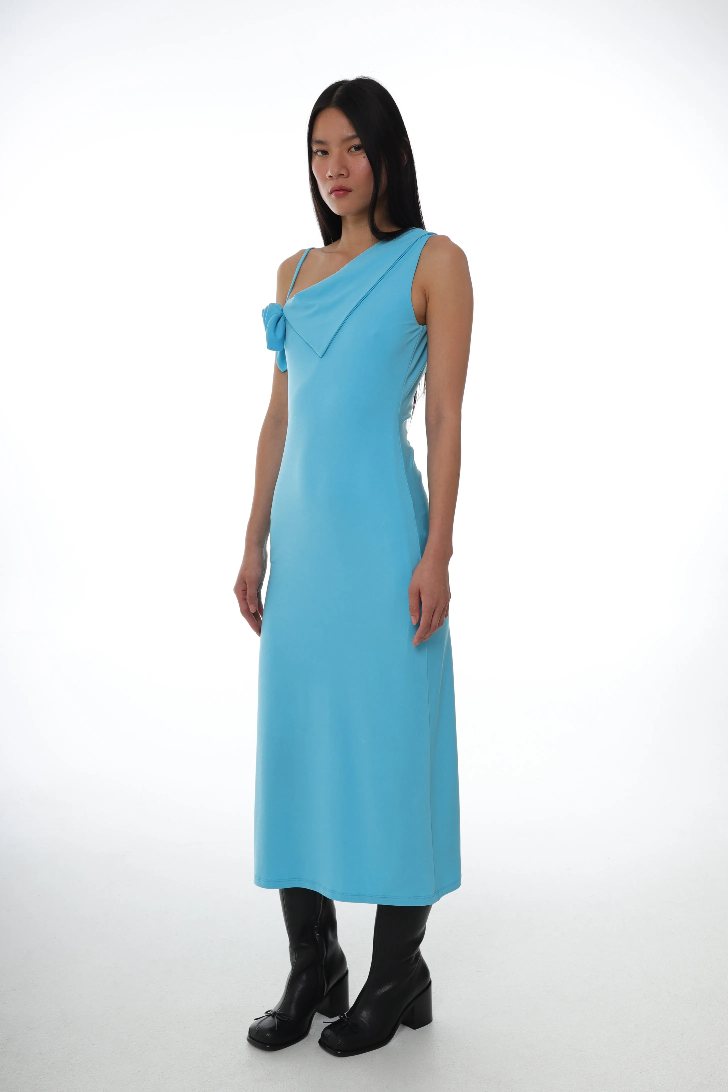 OTTER DRESS IN TURQUOISE sold by Sandy Liang product image thumbnail 5