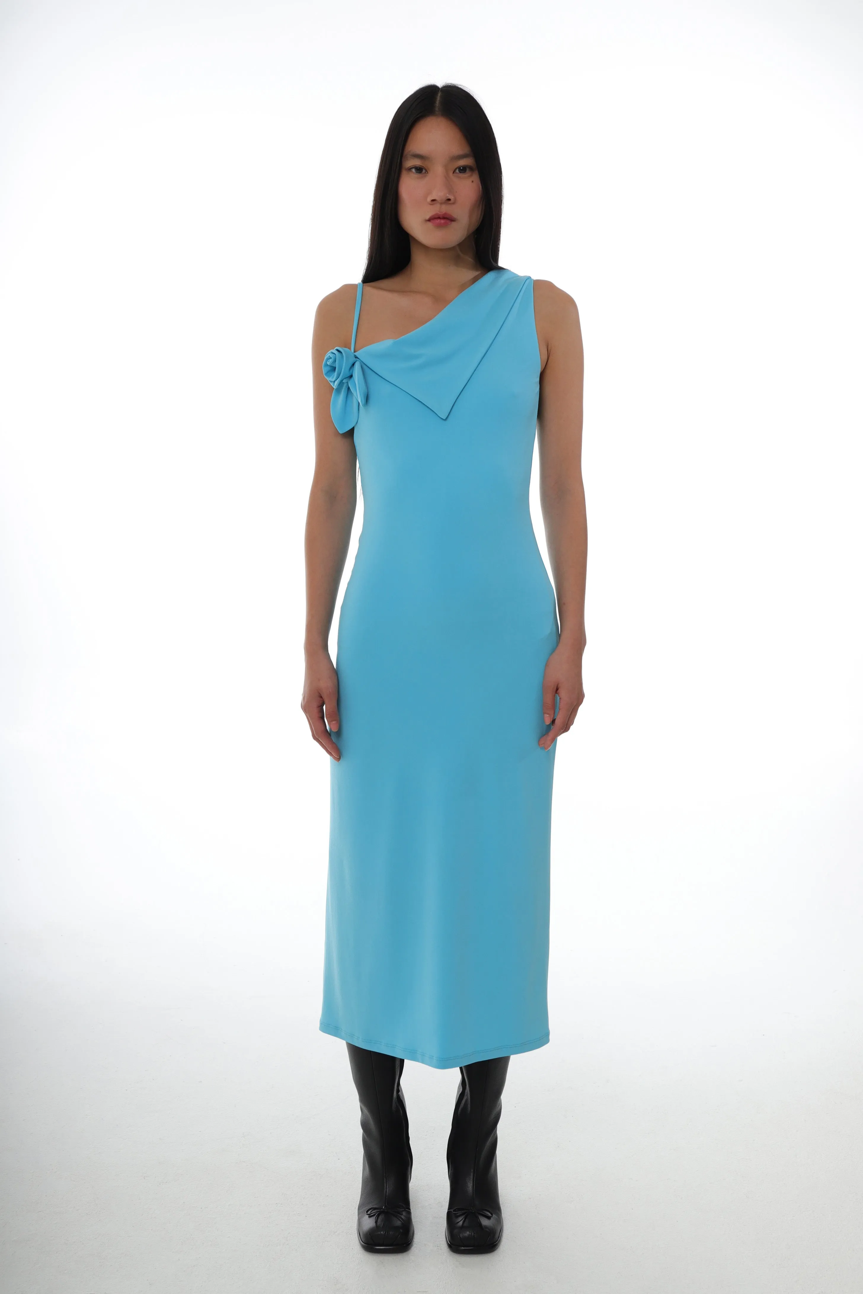 OTTER DRESS IN TURQUOISE sold by Sandy Liang product image thumbnail 2