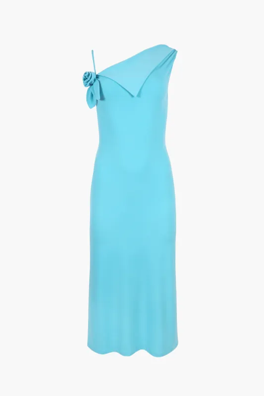 OTTER DRESS IN TURQUOISE sold by Sandy Liang