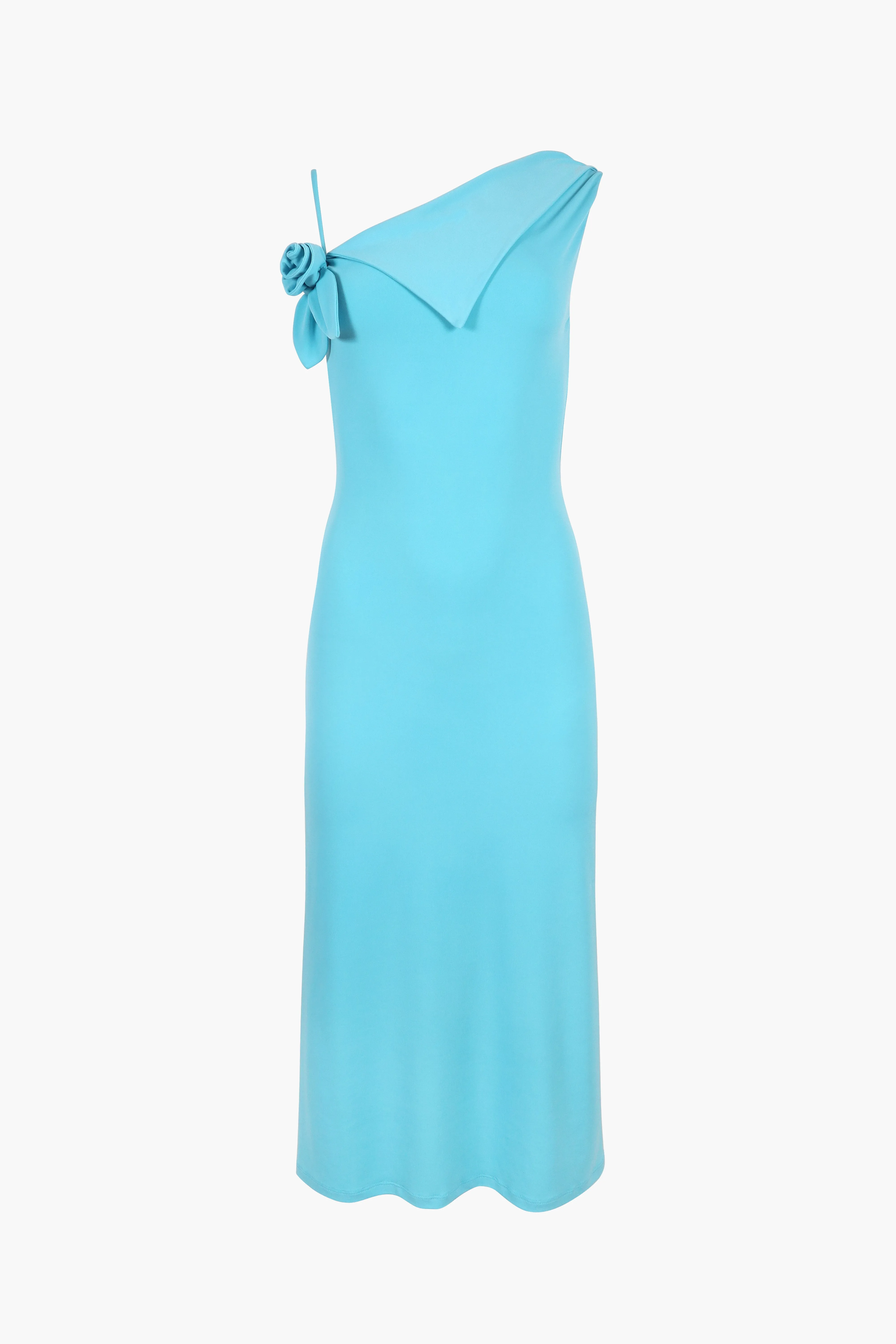 OTTER DRESS IN TURQUOISE sold by Sandy Liang