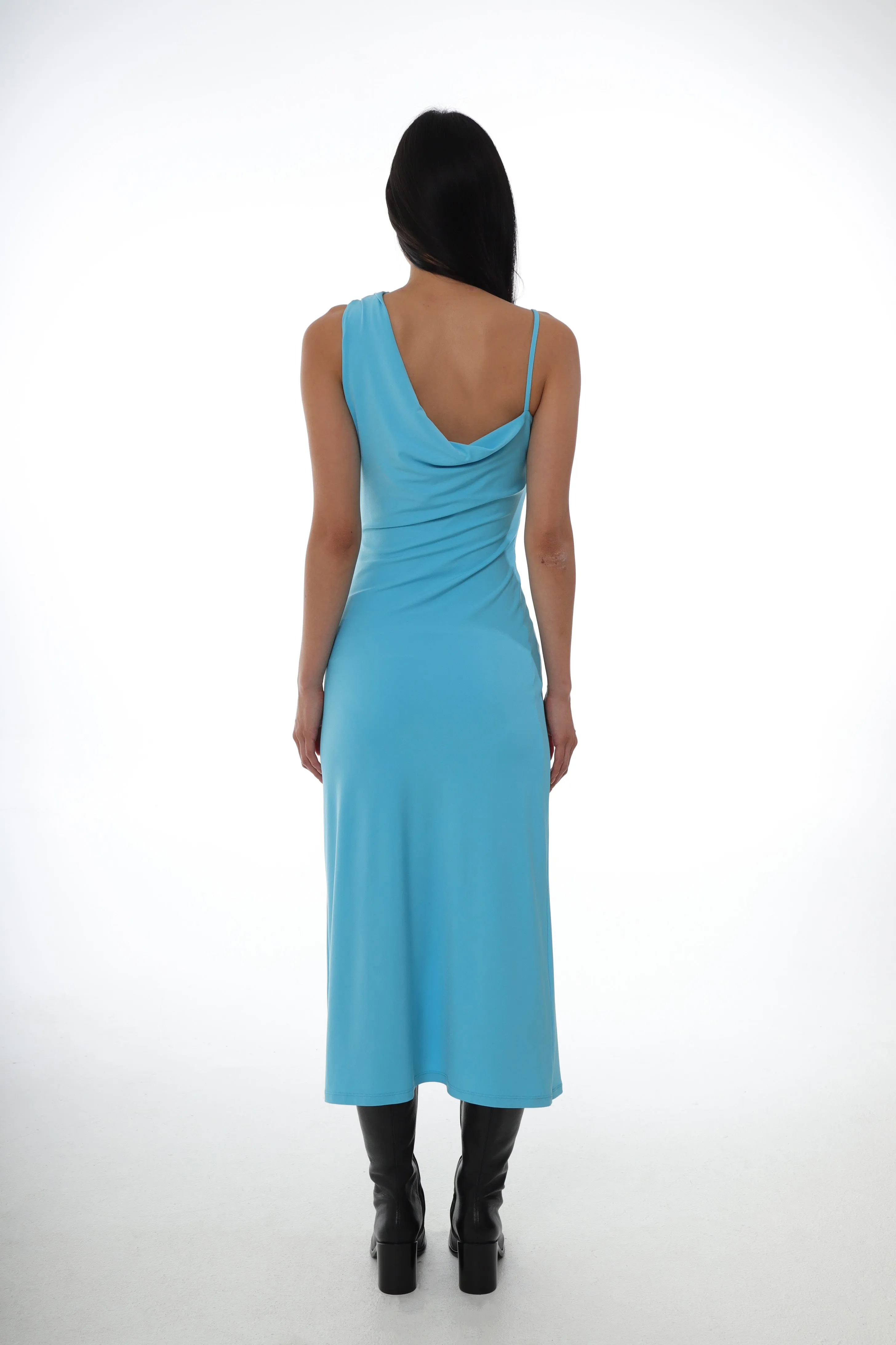OTTER DRESS IN TURQUOISE sold by Sandy Liang product image thumbnail 4