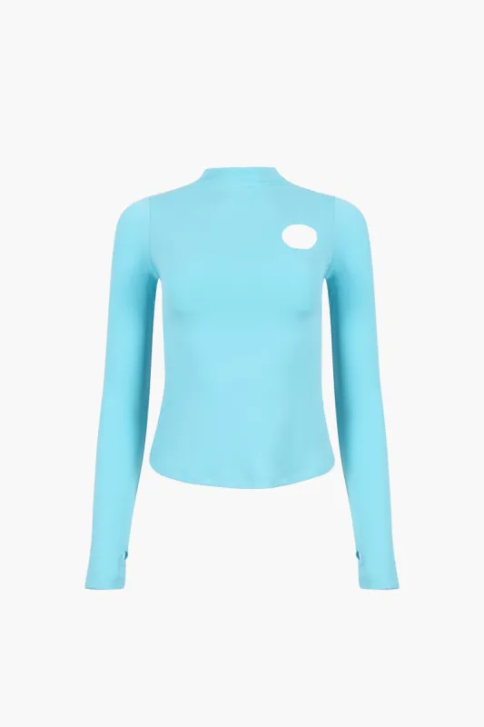 BELLA TOP IN TURQUOISE sold by Sandy Liang