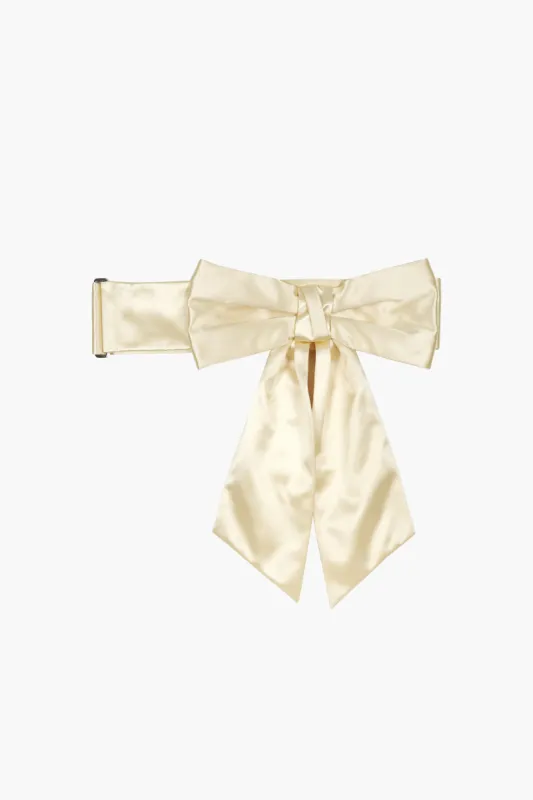 BOY SCOUT BAG IN BUTTER made by Sandy Liang