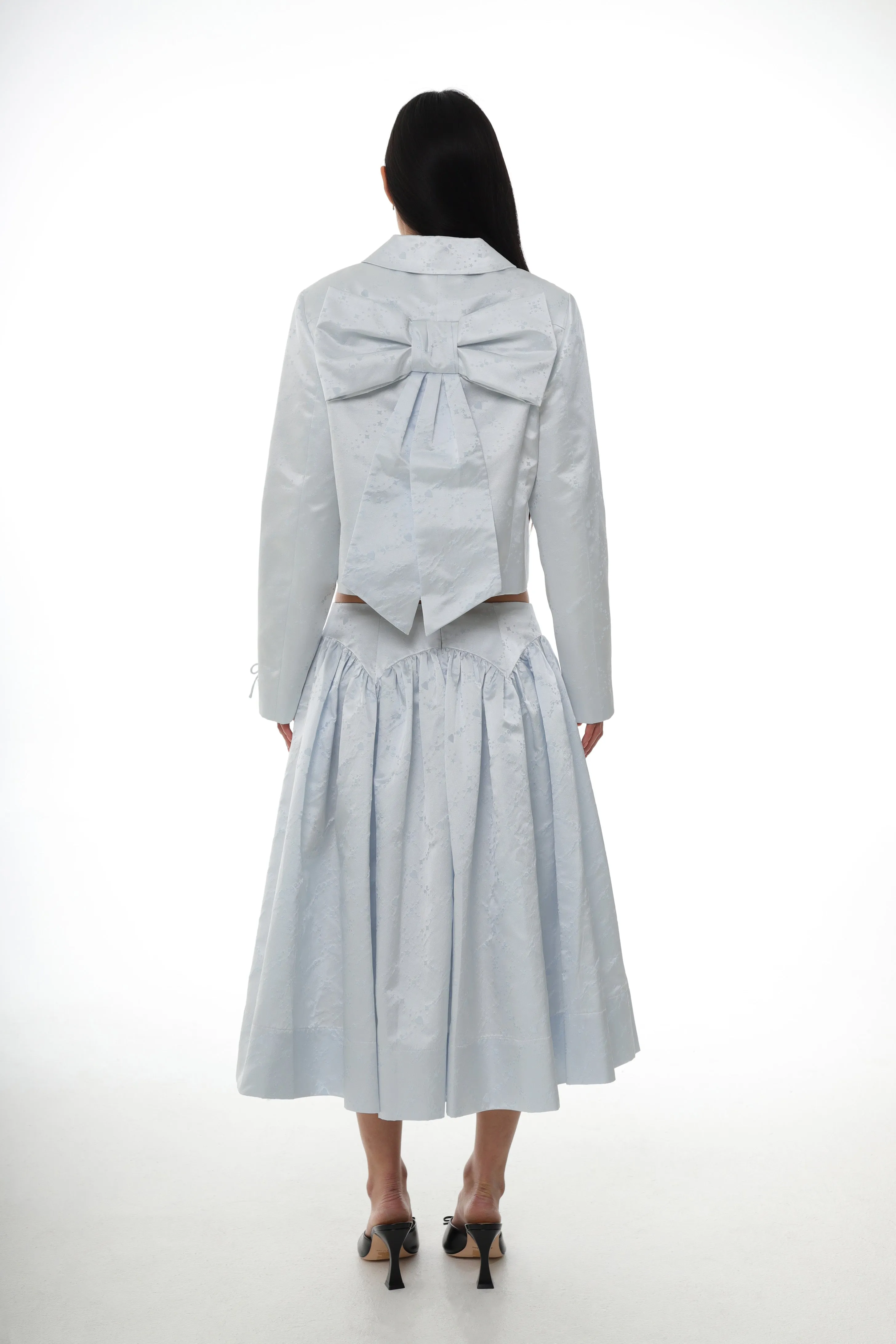 MURANO SKIRT IN ICE BLUE sold by Sandy Liang product image thumbnail 4