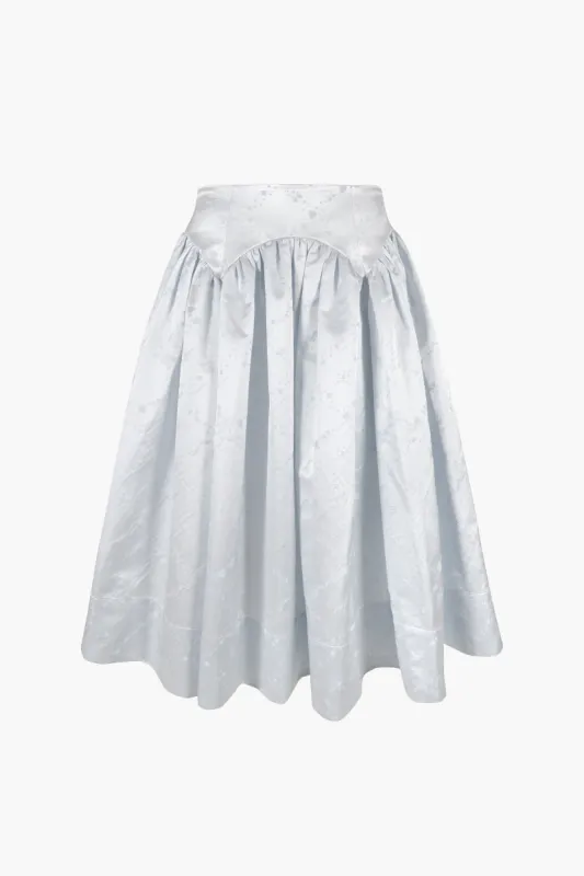 MURANO SKIRT IN ICE BLUE sold by Sandy Liang