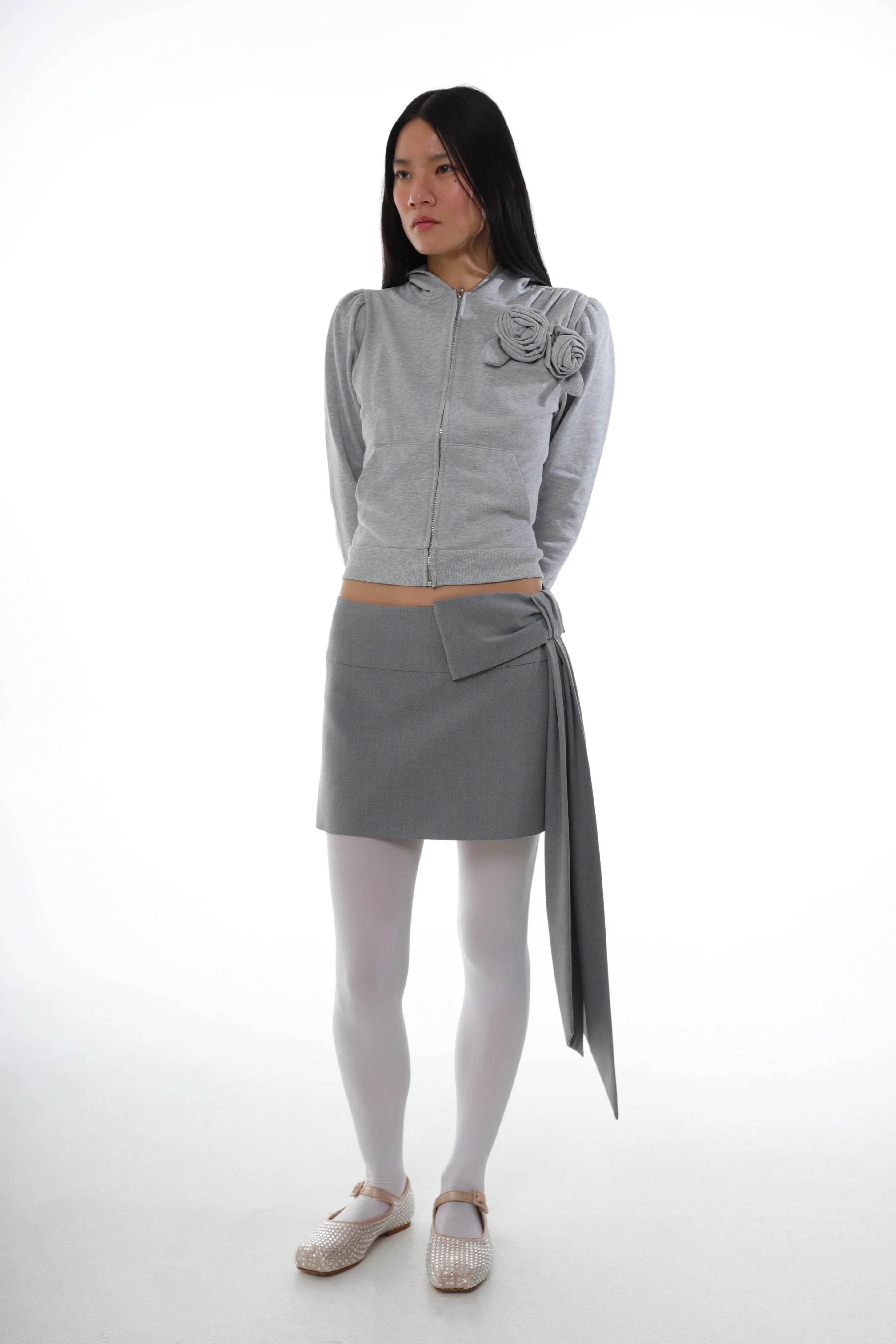 SKAR SKIRT IN LIGHT GREY sold by Sandy Liang product image thumbnail 5