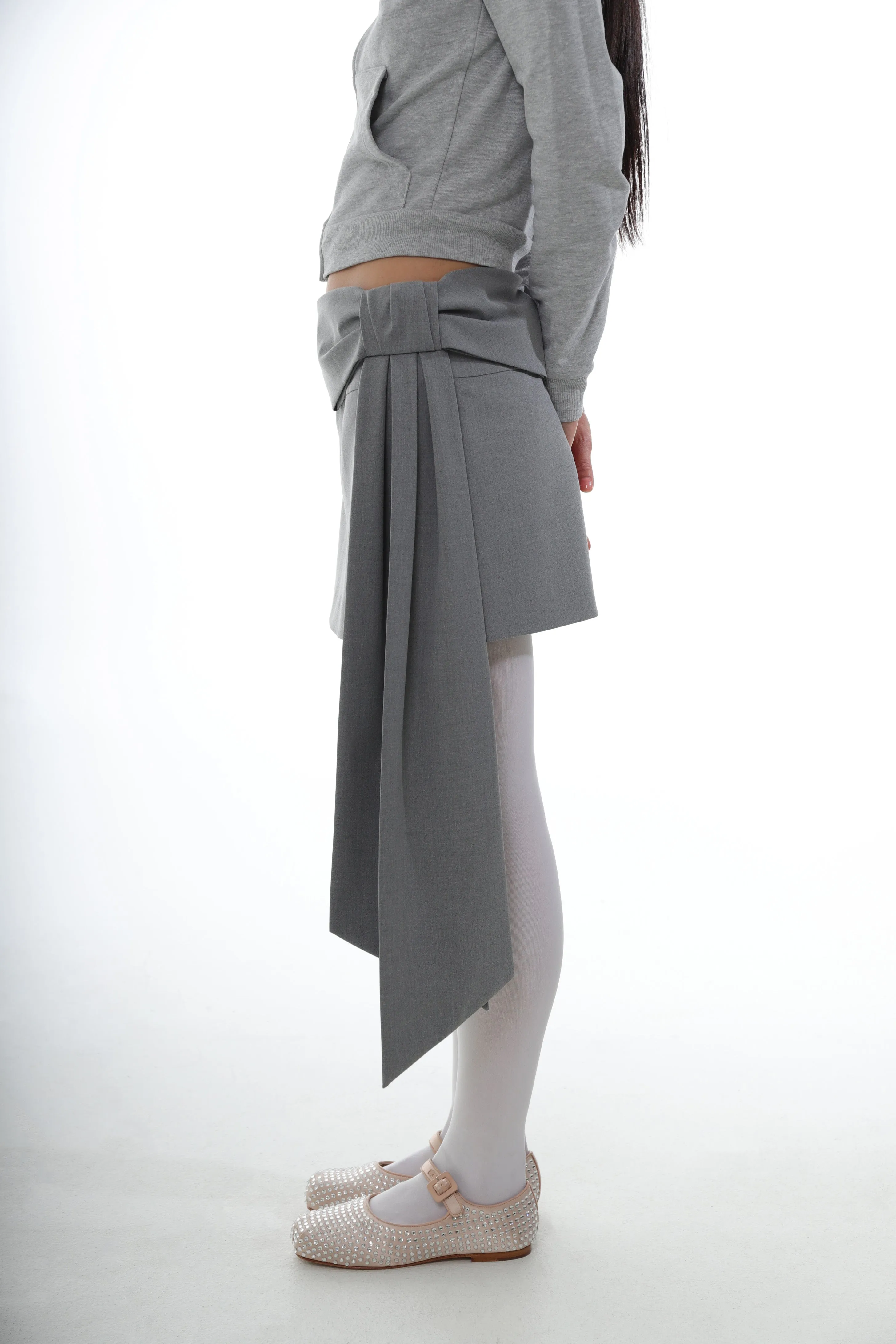 SKAR SKIRT IN LIGHT GREY sold by Sandy Liang product image thumbnail 3