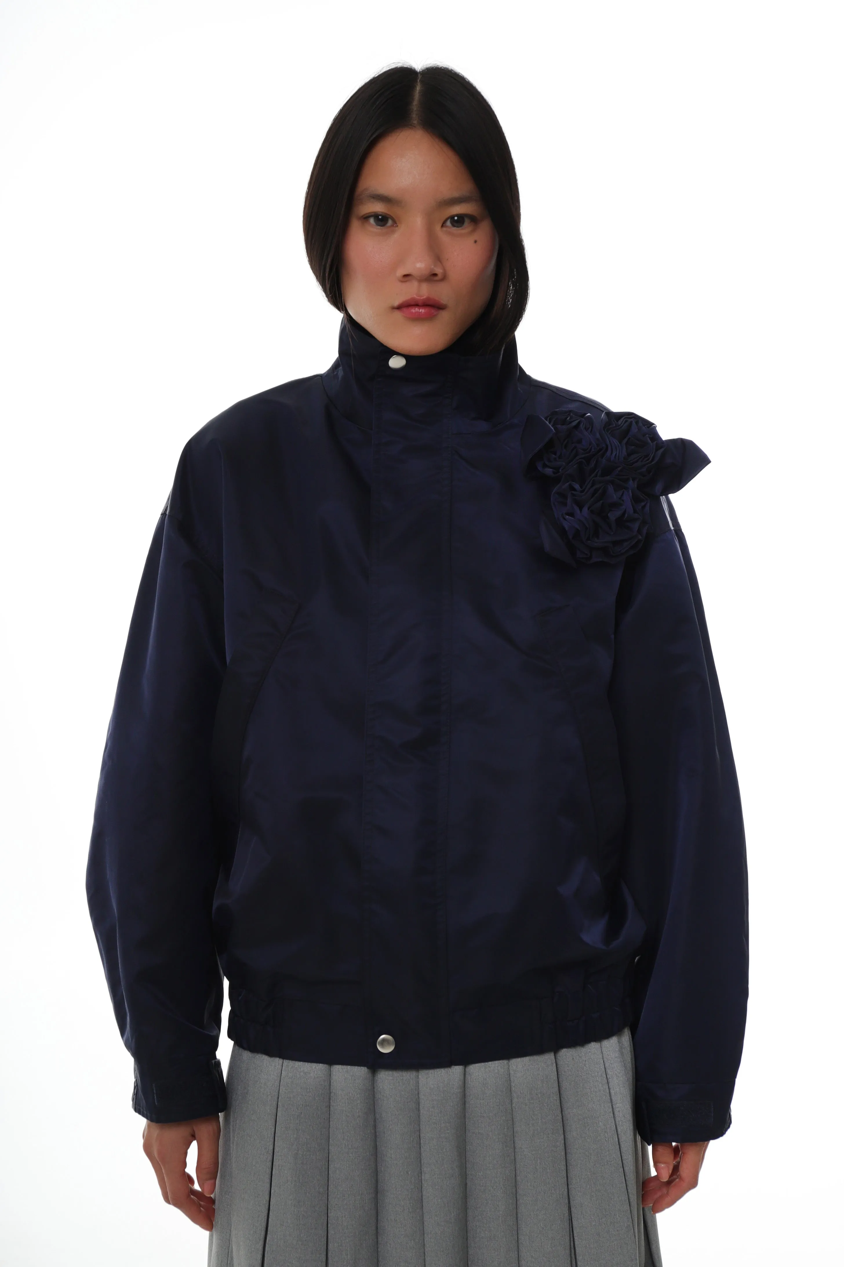 CARLTON JACKET IN NAVY sold by Sandy Liang product image thumbnail 2