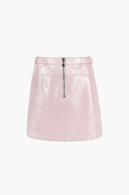 ADA SKIRT IN PALE PINK sold by Sandy Liang