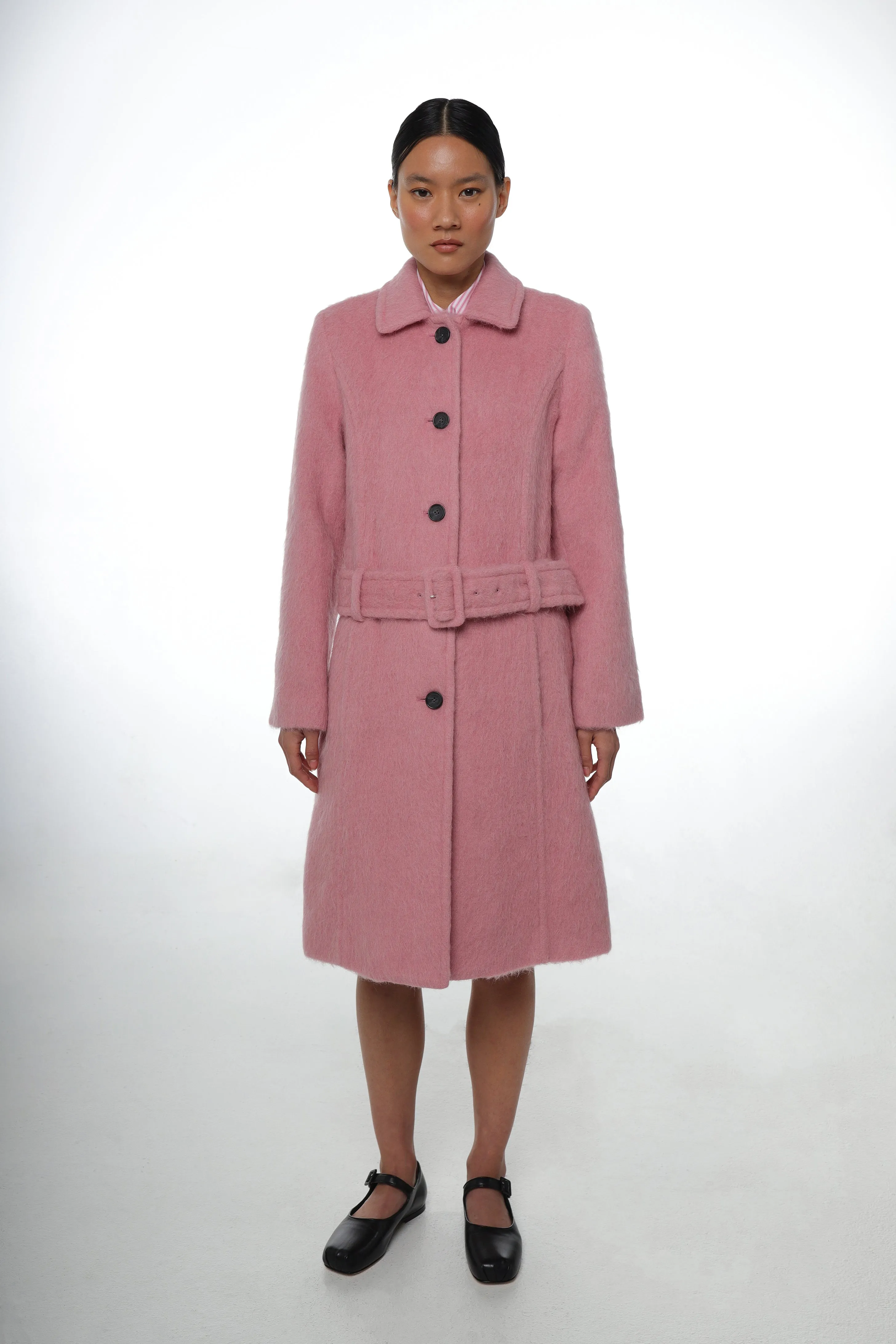 NORWICH COAT IN PINK sold by Sandy Liang product image thumbnail 4