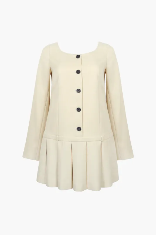 BIBI DRESS IN BUTTER sold by Sandy Liang