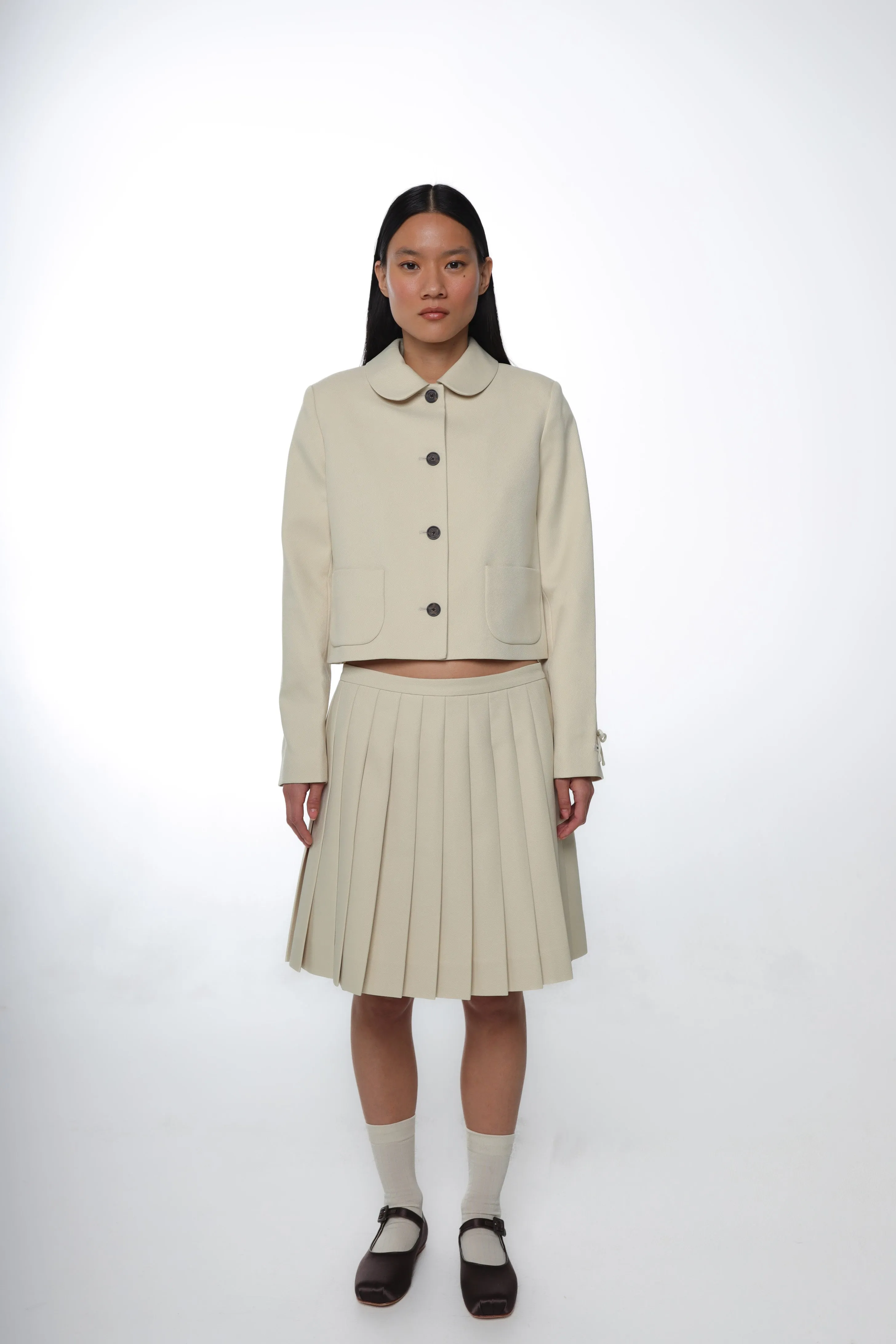 LILO SKIRT IN BUTTER sold by Sandy Liang product image thumbnail 2