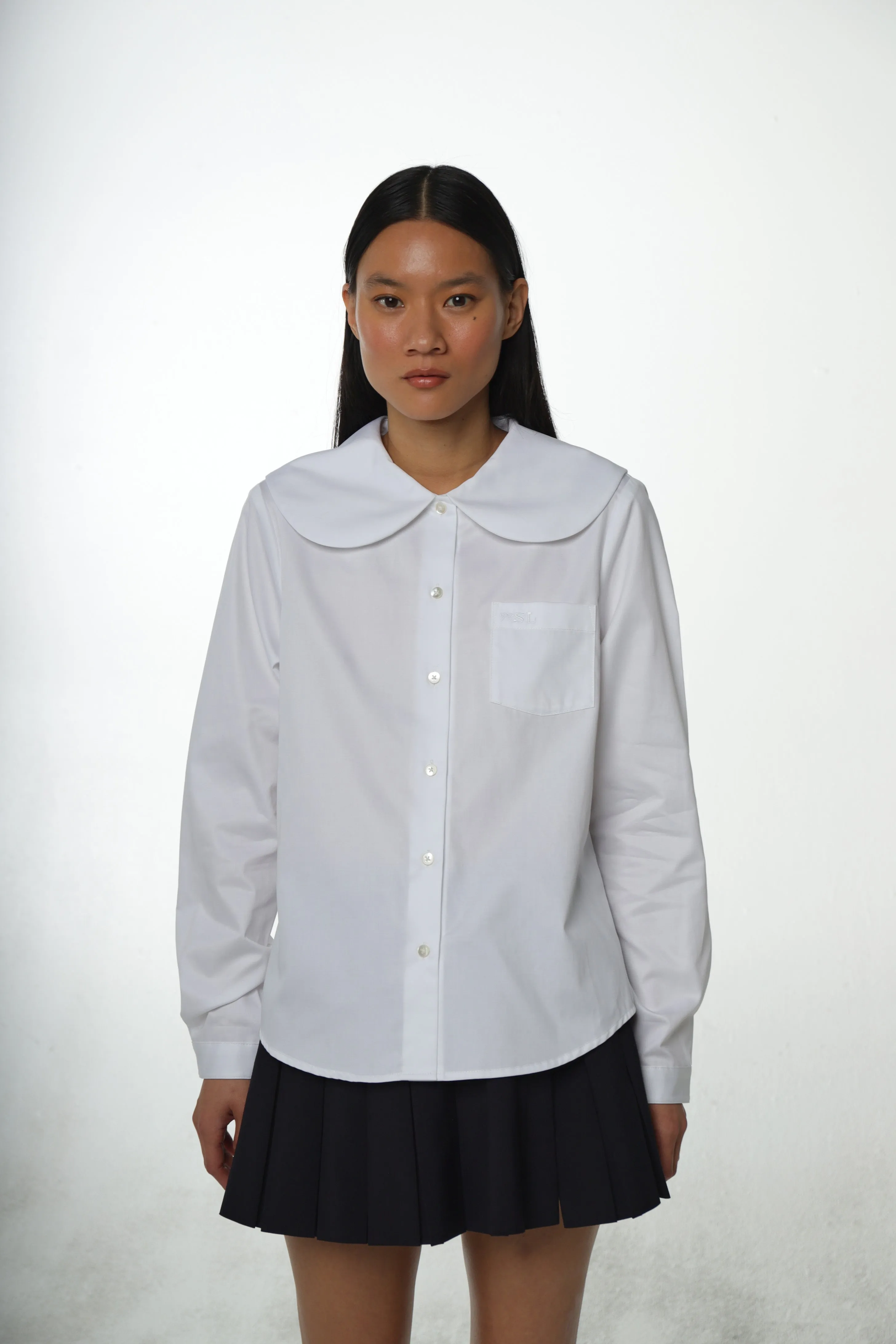 LUTON SHIRT IN WHITE sold by Sandy Liang product image thumbnail 2