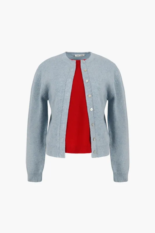 NEWT SWEATER IN LIGHT BLUE sold by Sandy Liang